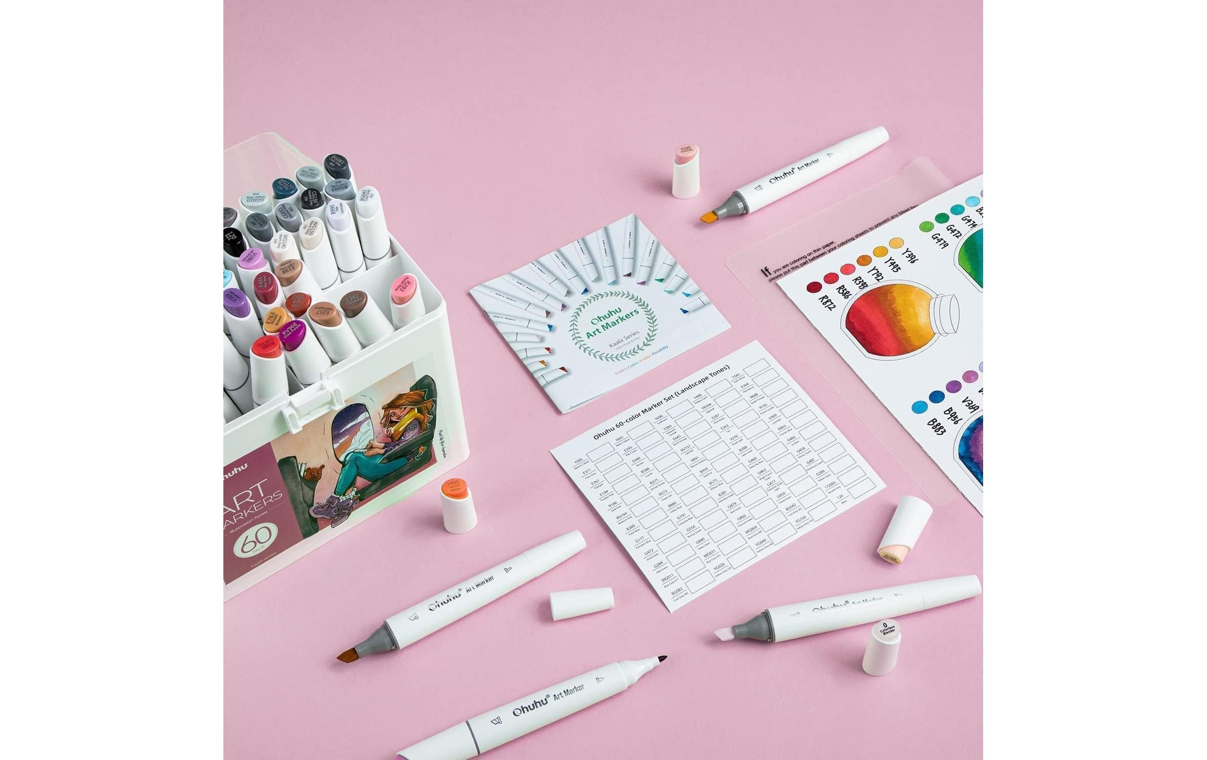   Marqueur »Ohuhu für Manga Illustrationen, 60 Stück«