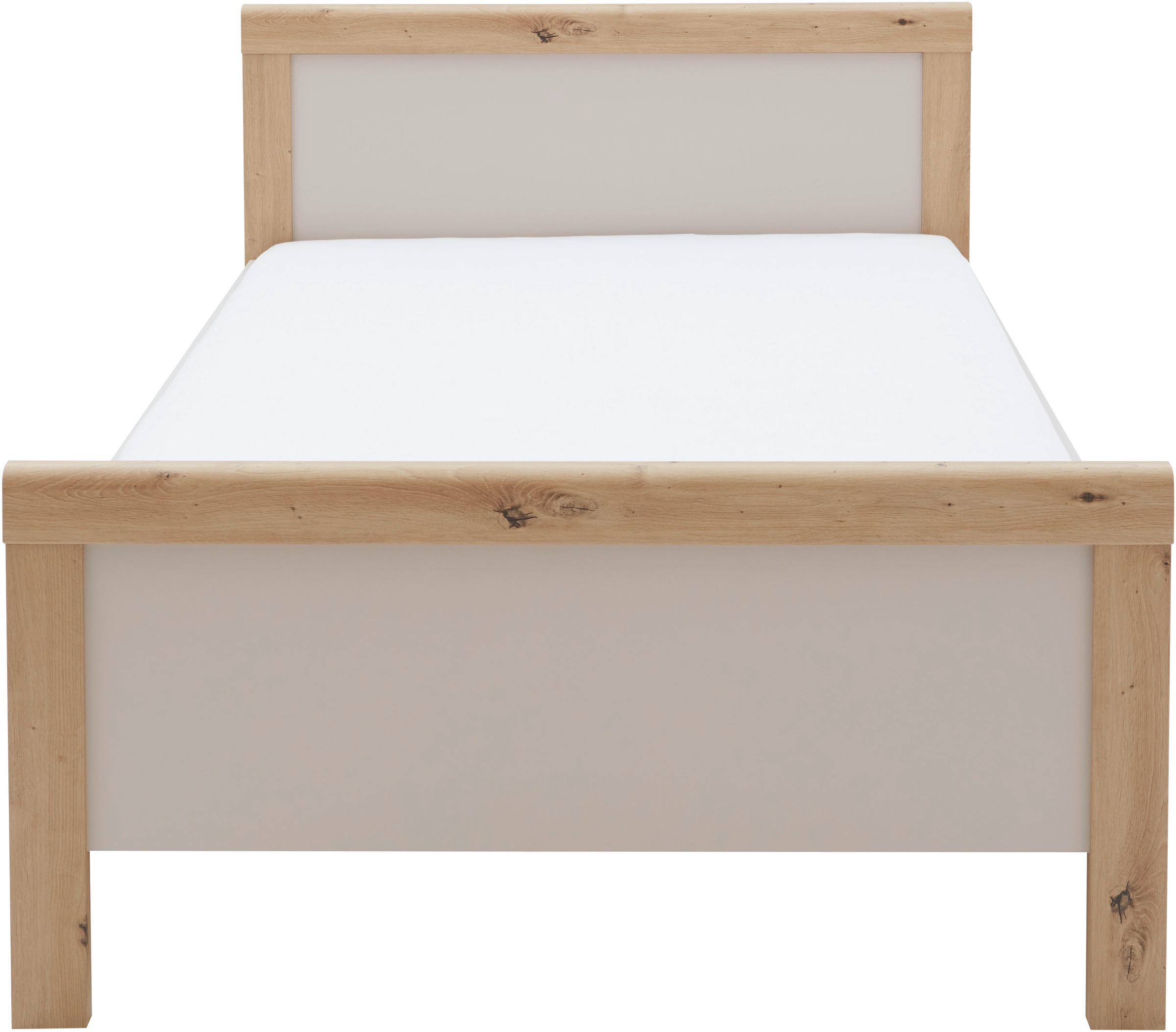priess Lit simple »Warburg hochwertiges Komfortbett aus Deutschland« adapté pour cadre moteur, avec bords arrondis