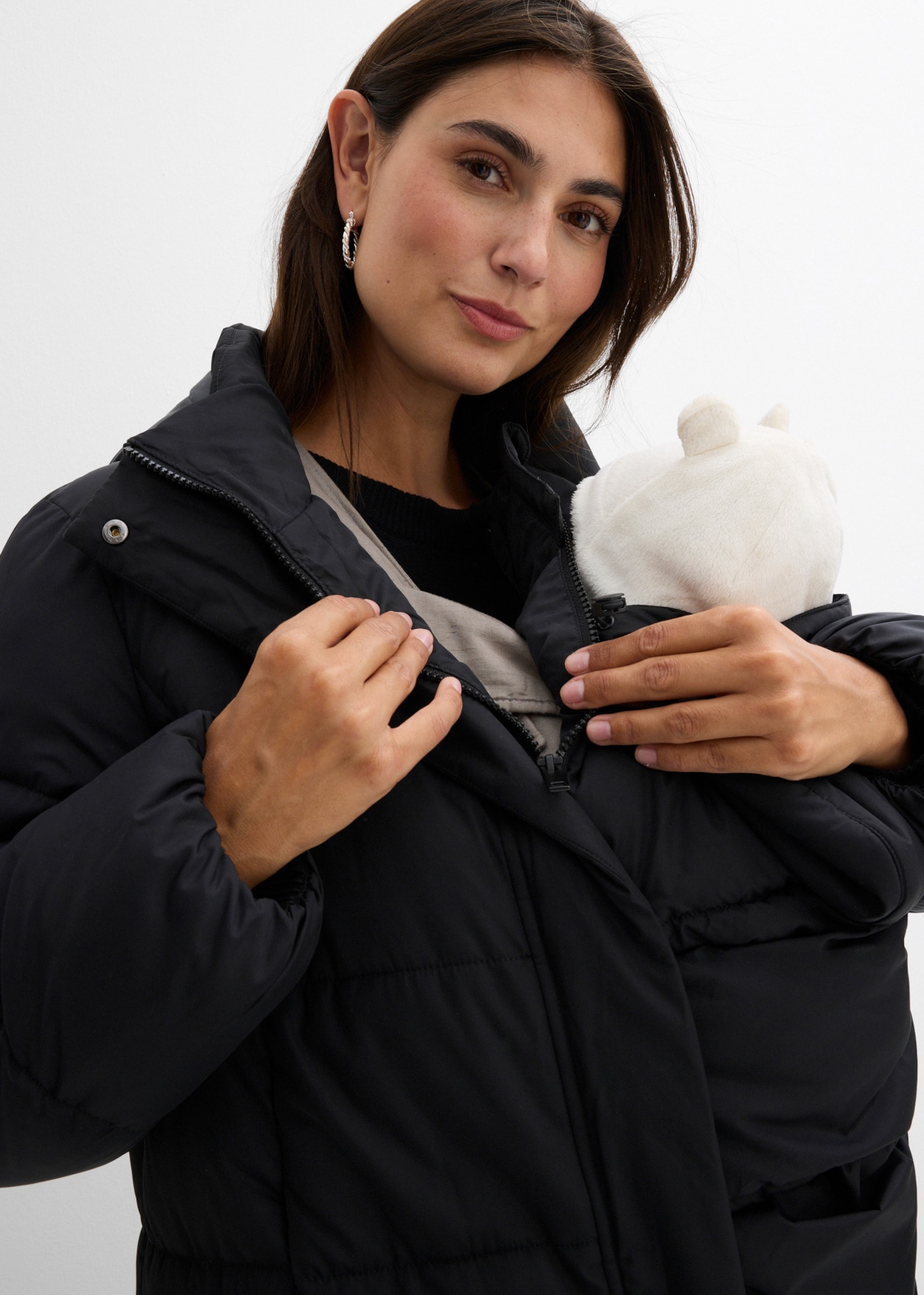 bonprix Manteau de grossesse avec rembourrage chaud, coupe confortable oversize