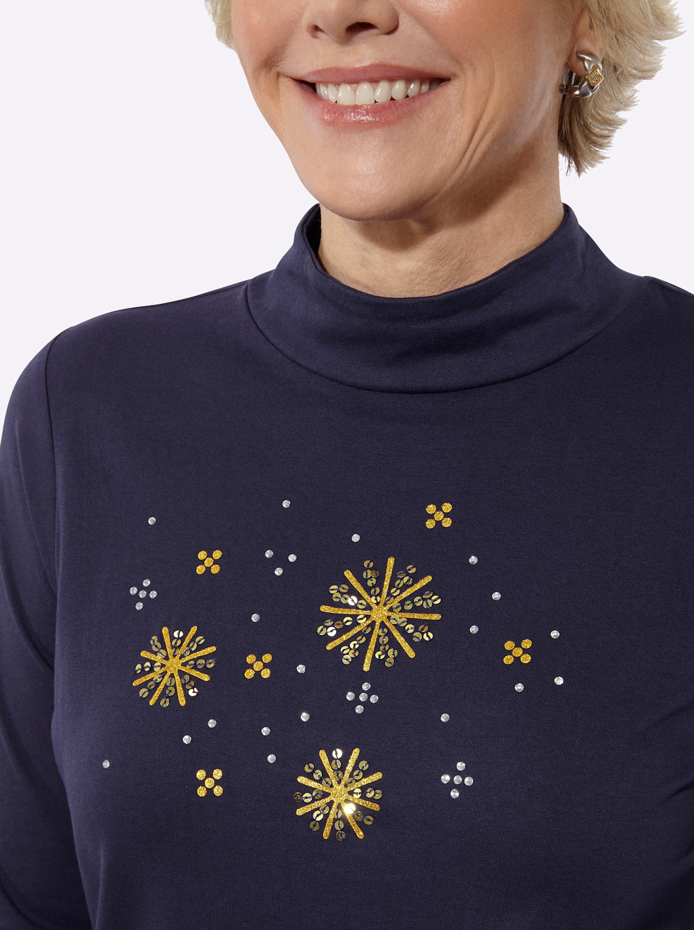Classic Basics T-shirt à col montant »Rundhals-Shirt« 1
