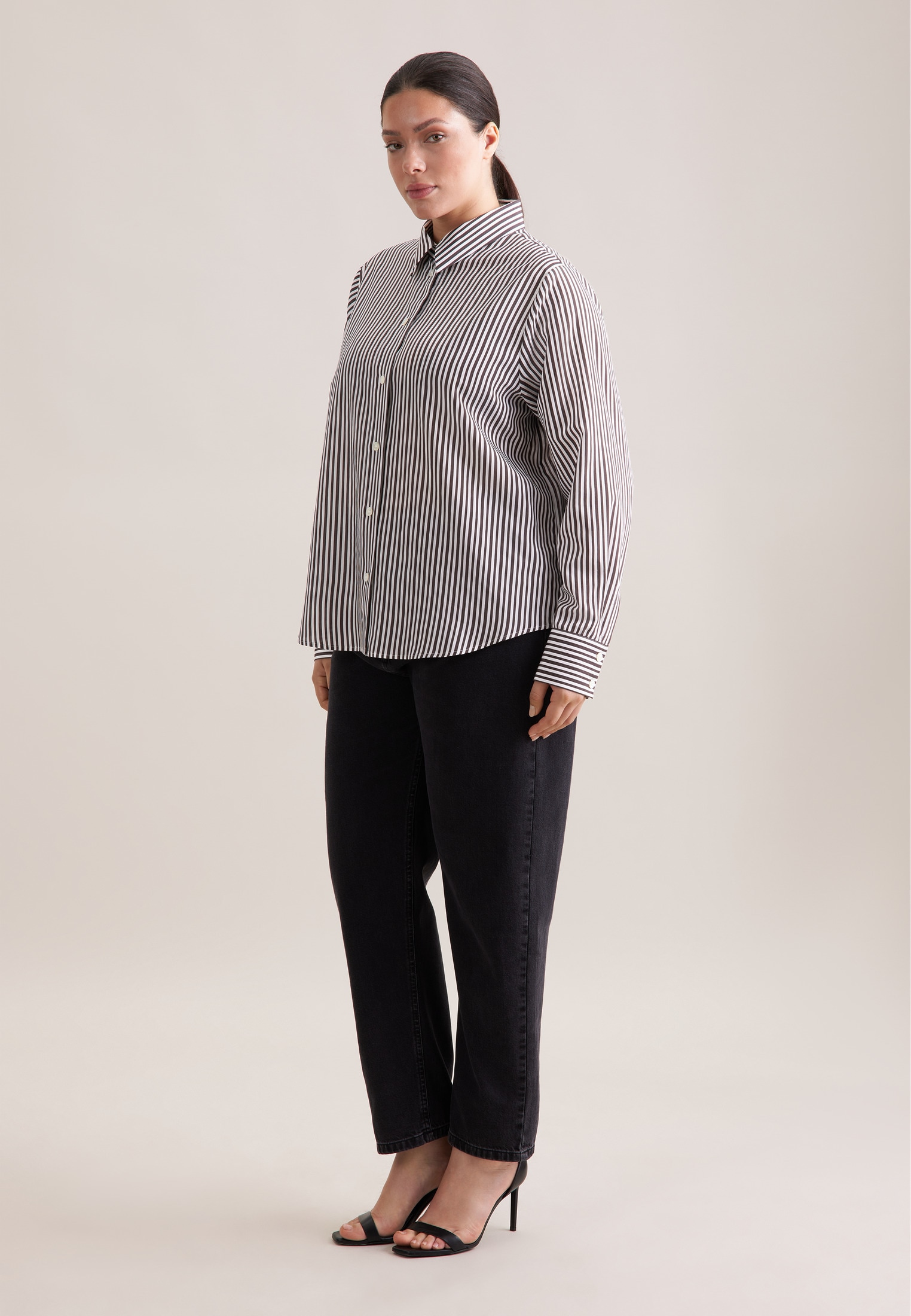 seidensticker Blouse classique »Schwarze Rose« 1/1 Gestreift