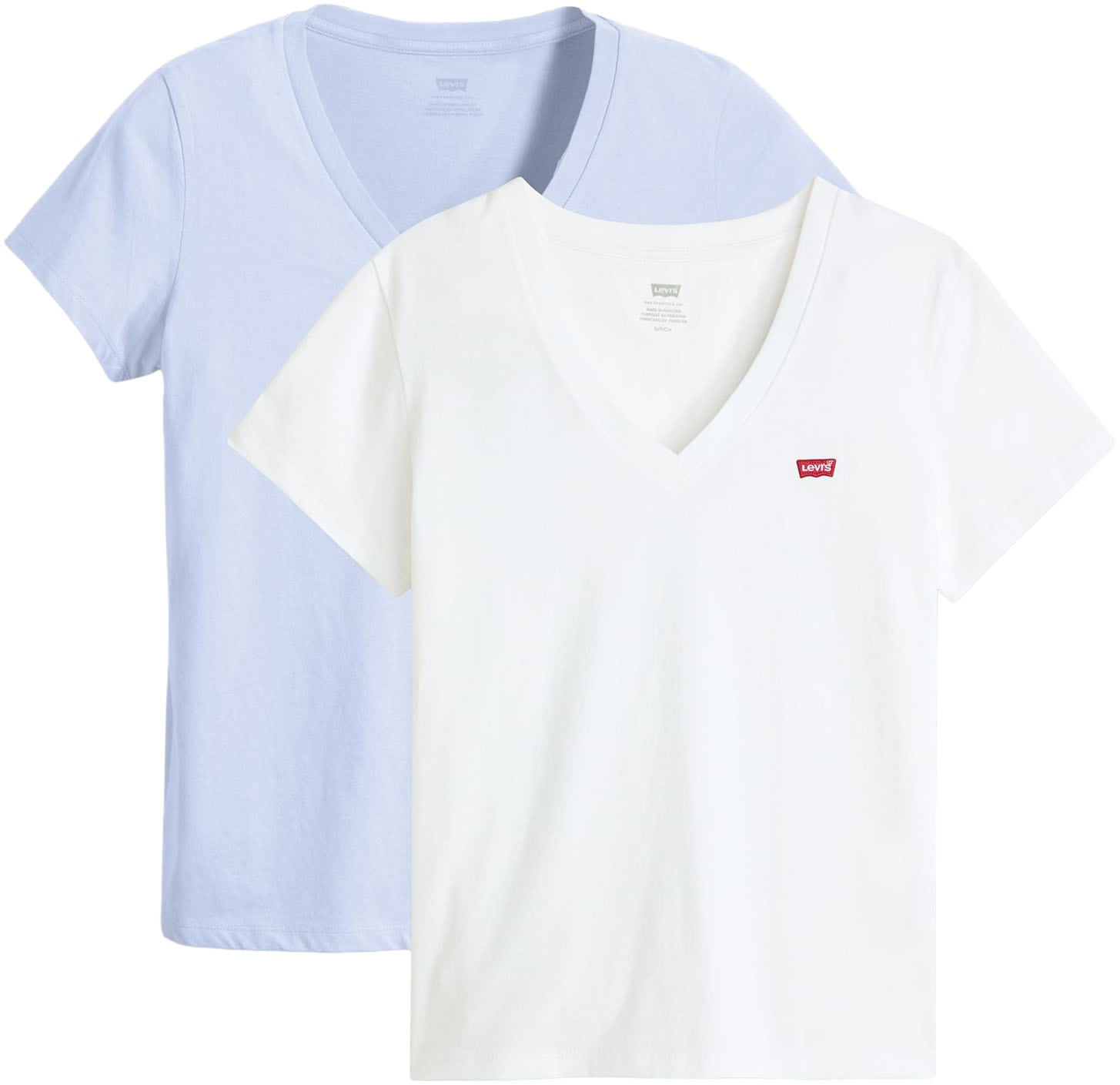 Levi's® T-Shirt »VNECK TEE 2 PACK« Packung, 2 Stk.