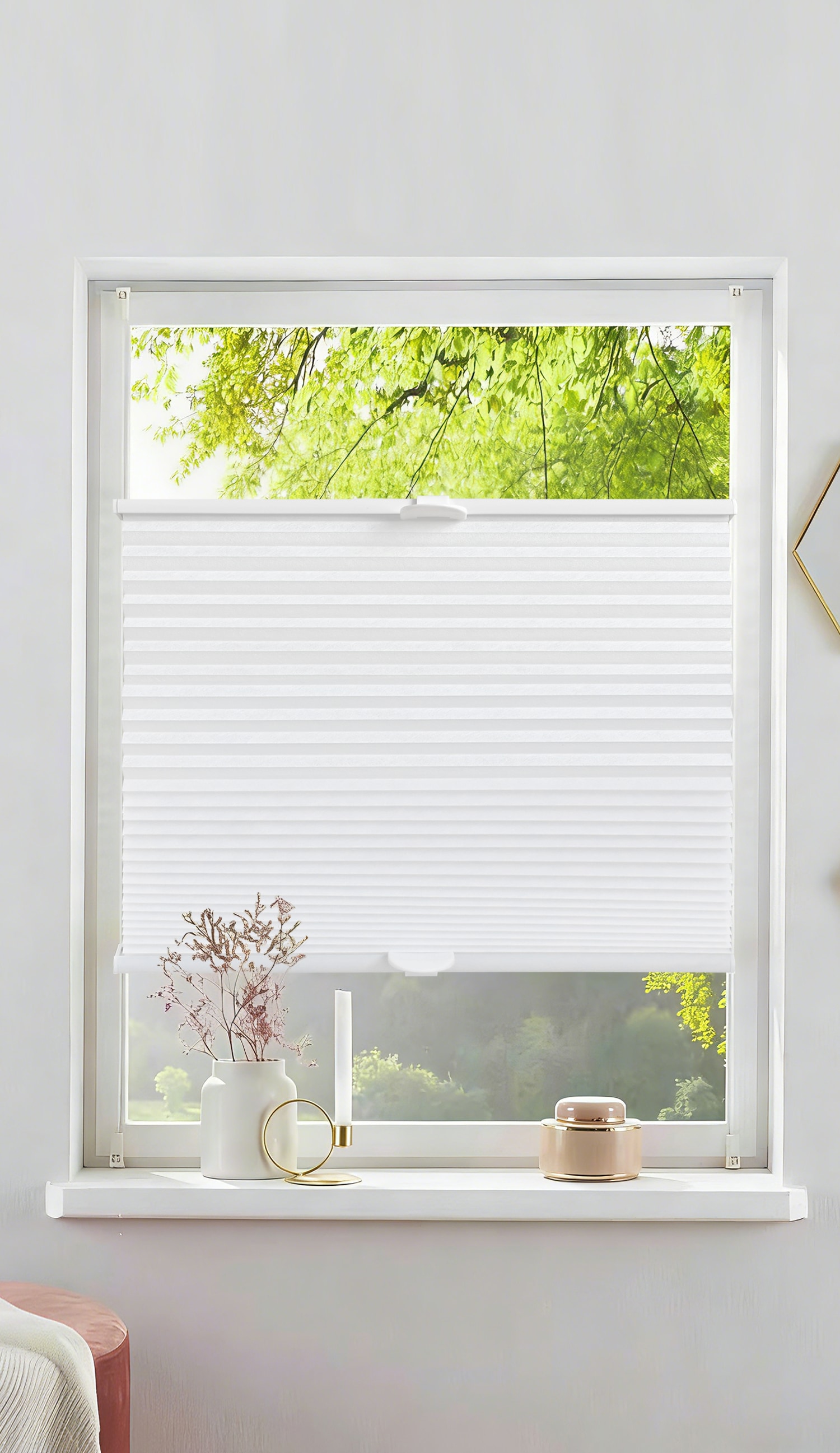 GOODproduct Plissee »LORRANA« Lichtschutz ohne Bohren verspannt Fixmass, moderner Lichtschutz, flexibel verspannt - NEUHEIT!