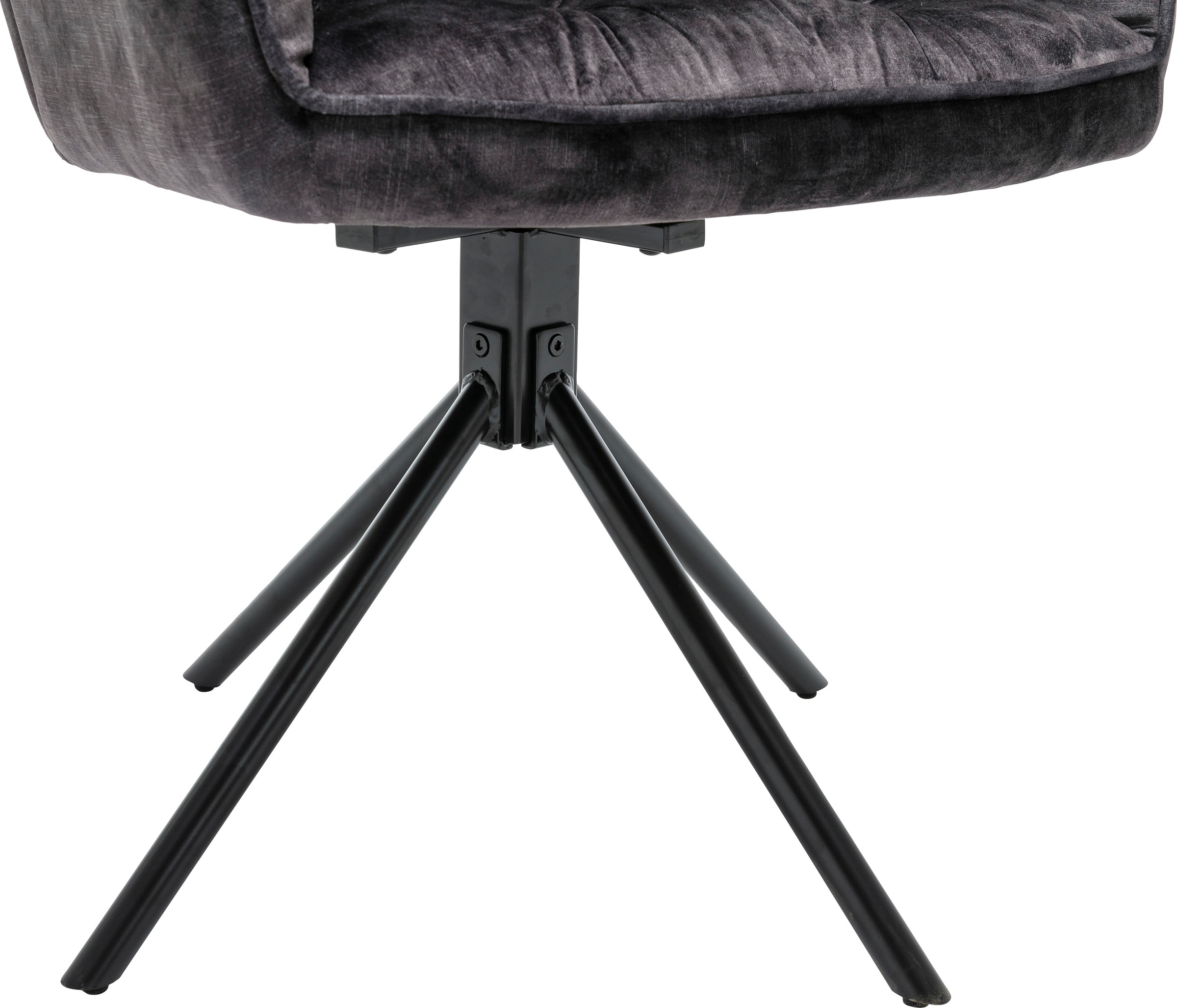 byLIVING Esszimmerstuhl »Sarina« (Set) 2er-Set, hochwertiger Vintage-Samt Bezug mit Steppung, 360Grad drehbar