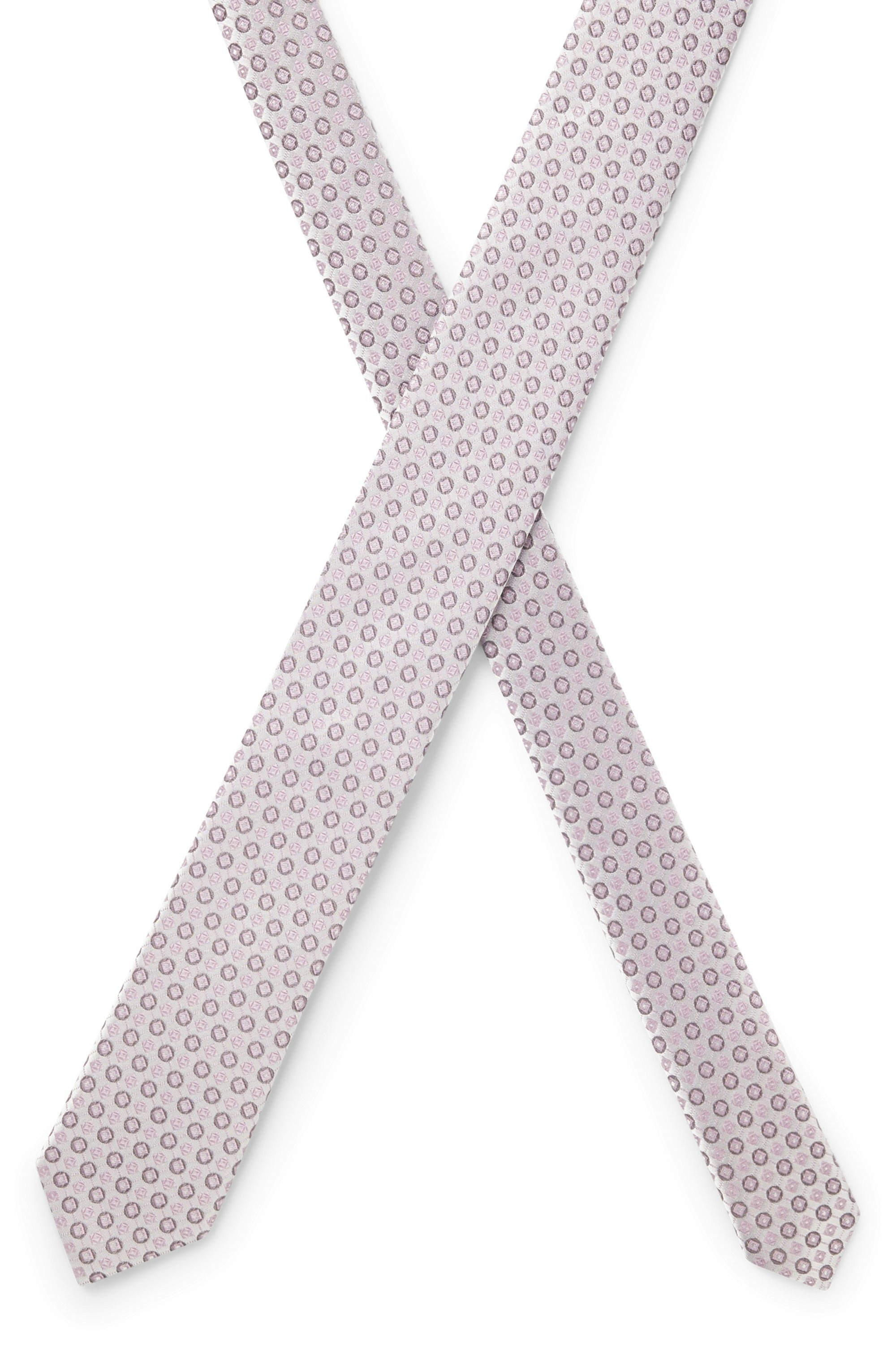 BOSS Krawatte »H-Tie 6 cm« aus einem Seiden-Mix mit Jacquard-Muster