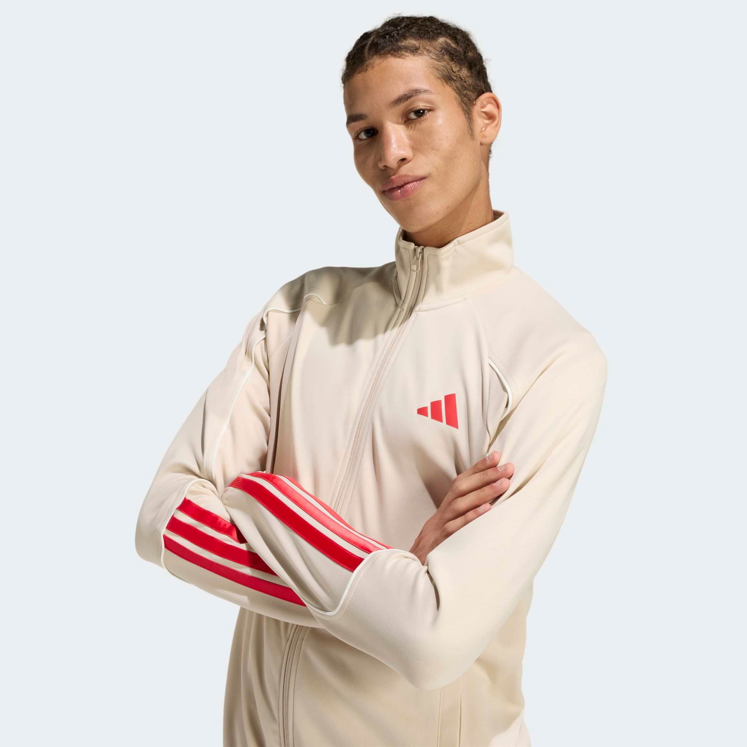 adidas Sportswear Combinaison d'entraînement »STADIUM 3-STREIFEN« 2 pièces zweiteiliges Set aus Jacke und Hose, aus leichtem Polyester