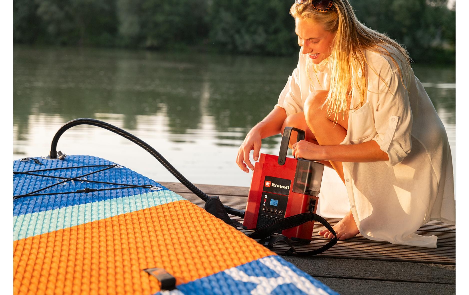Einhell Compresseur »Einhell Akku-SUP-Kompressor 18/380 Solo 1.38 bar, 380 l/min«