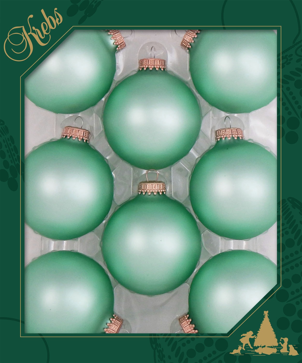 Krebs Glas Lauscha Boule de Noël »CBK60010, Weihnachtsdeko, Christbaumschmuck, Christbaumkugeln Glas«