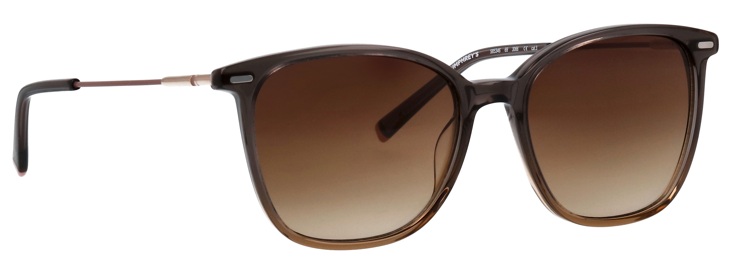 HUMPHREY´S eyewear Lunettes de soleil »Modell 585346« Form Karree/Soft, Logoschriftzug auf Bügel, Kombifassung