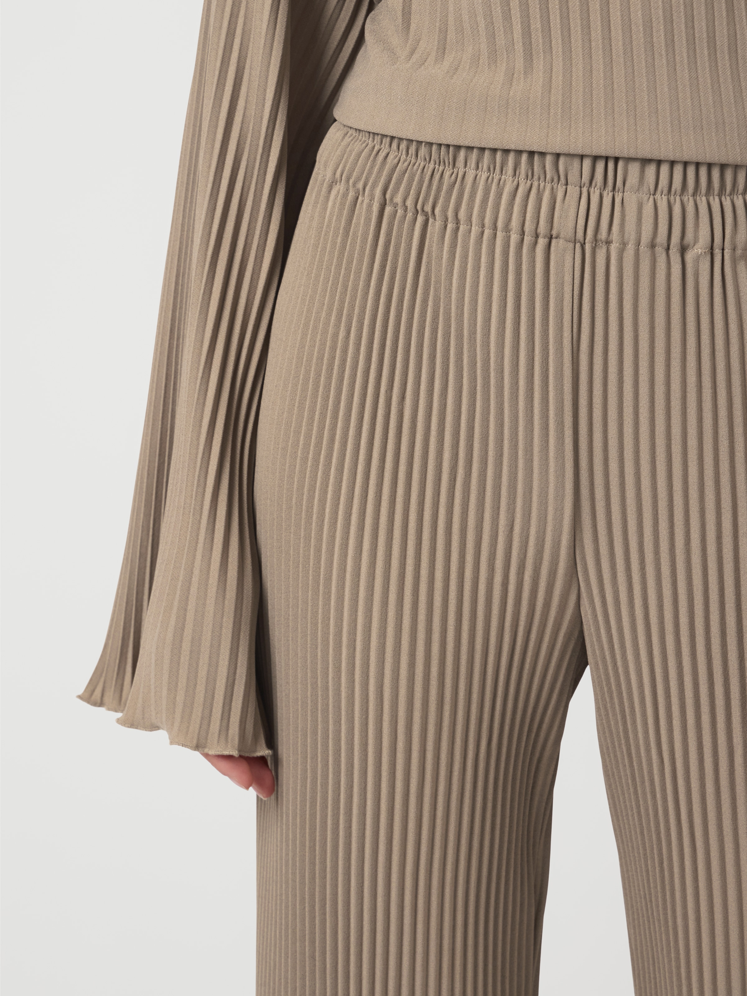 Y.A.S Pantalon à enfiler »YASALISA HW PANT S. NOOS«  Sommerhose, mit Plisseefalten