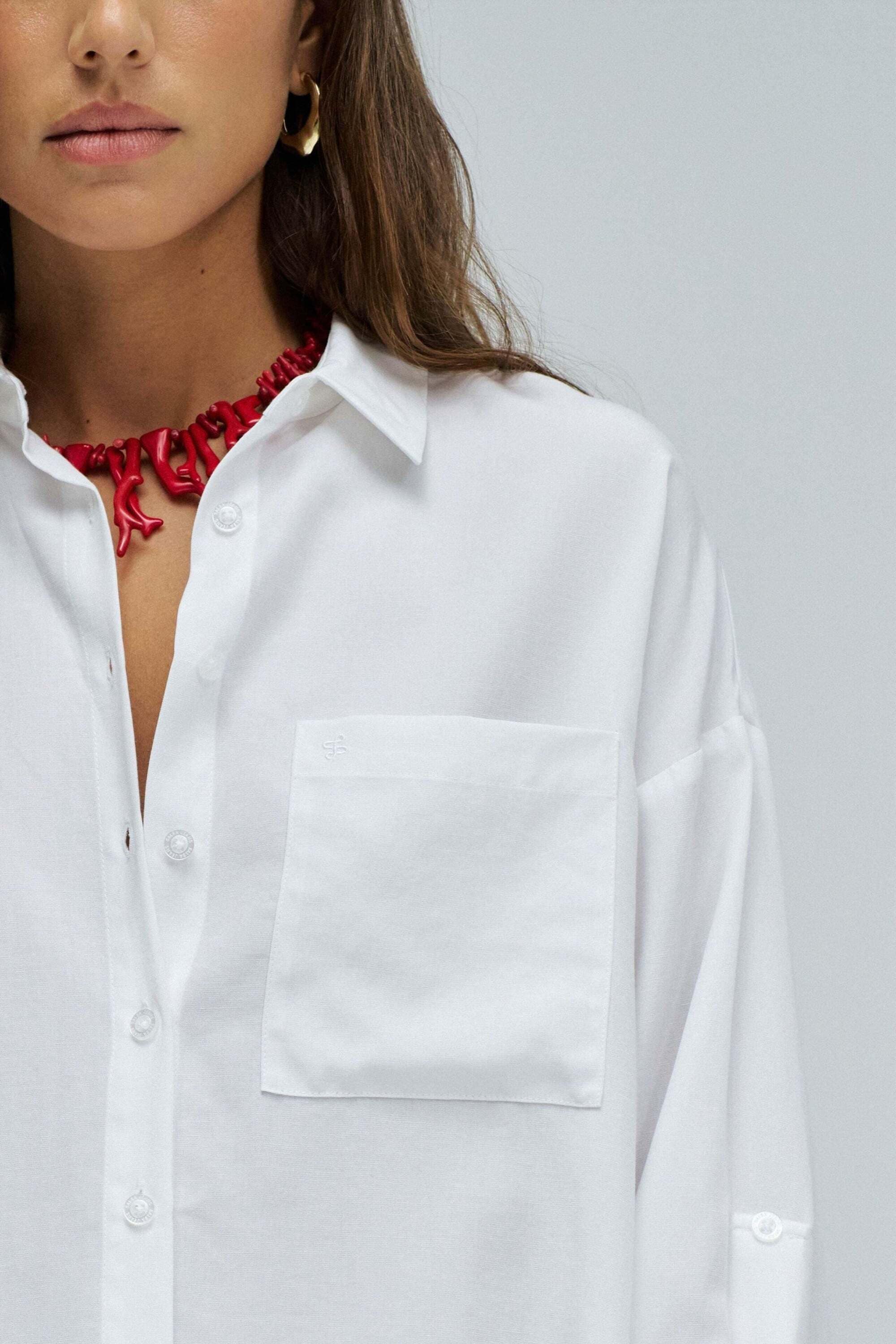 Salsa Blouse à manches longues »Salsa Jeans Langarmbluse Oversize Basic«