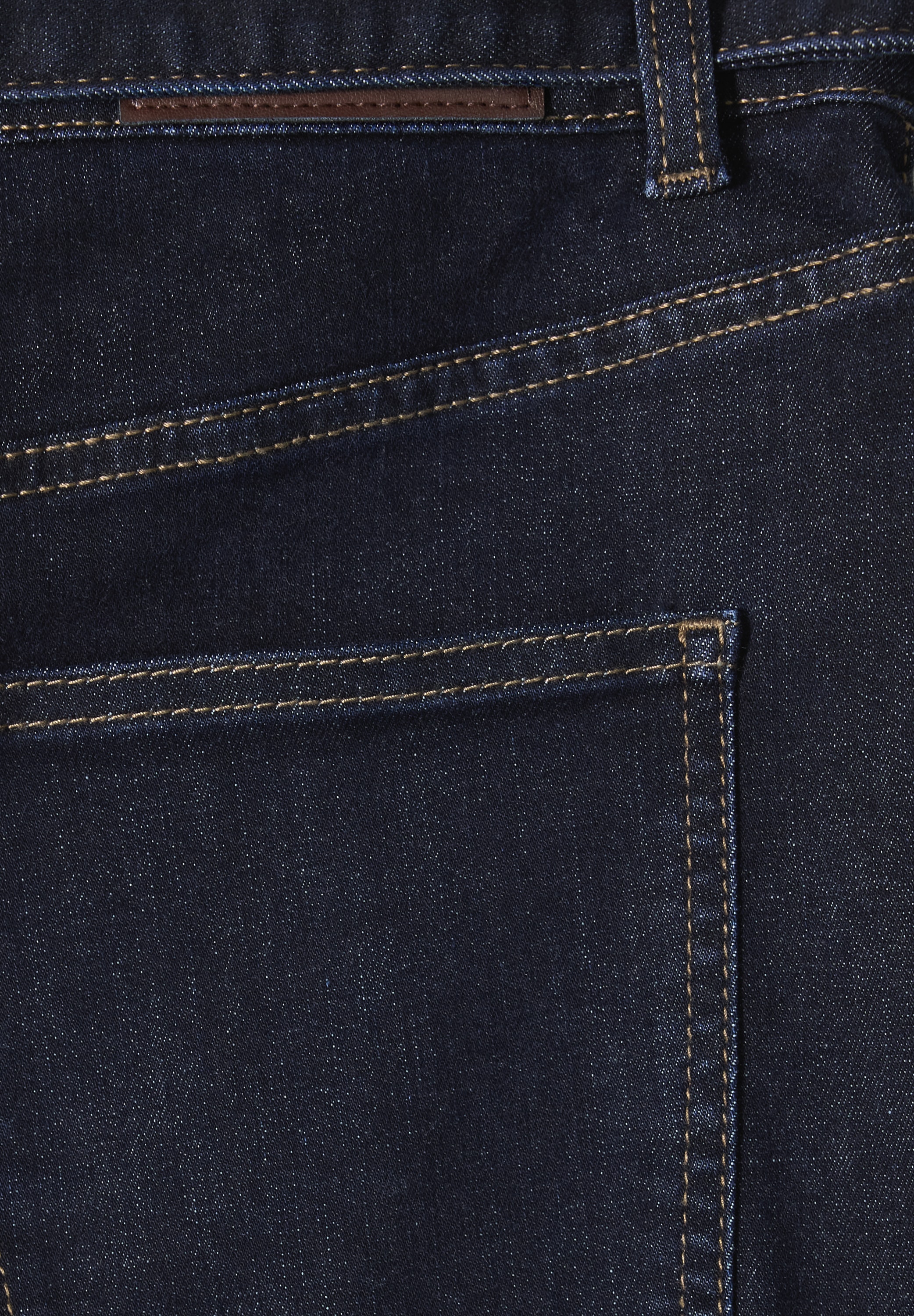 STREET ONE Jupe midi jupe en jean avec ceinture / longueur mollets
