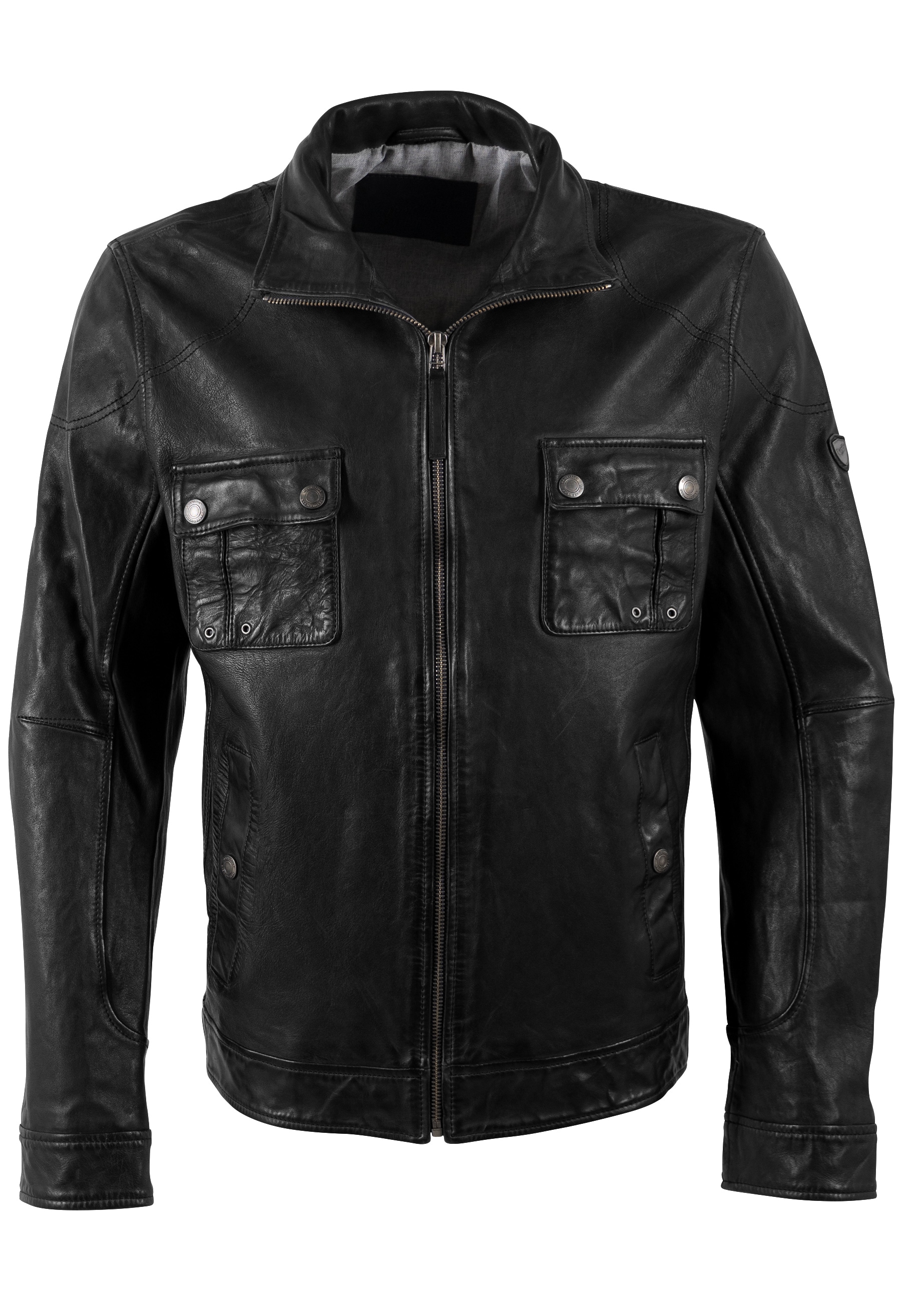 Mauritius Veste en cuir »MMJorric« mit aufgesetzten Brusttaschen