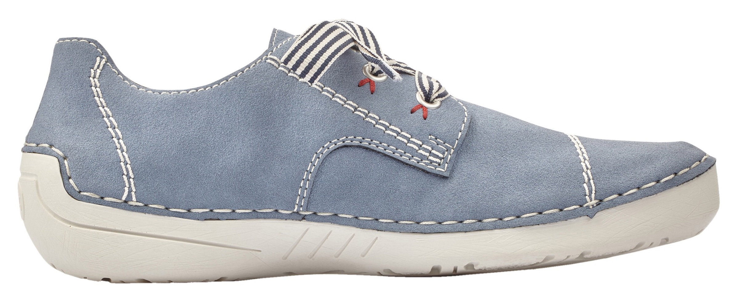 Rieker Chaussure à lacets  , chaussure basse, chaussure de loisir, à lacets avec belle couture décorative