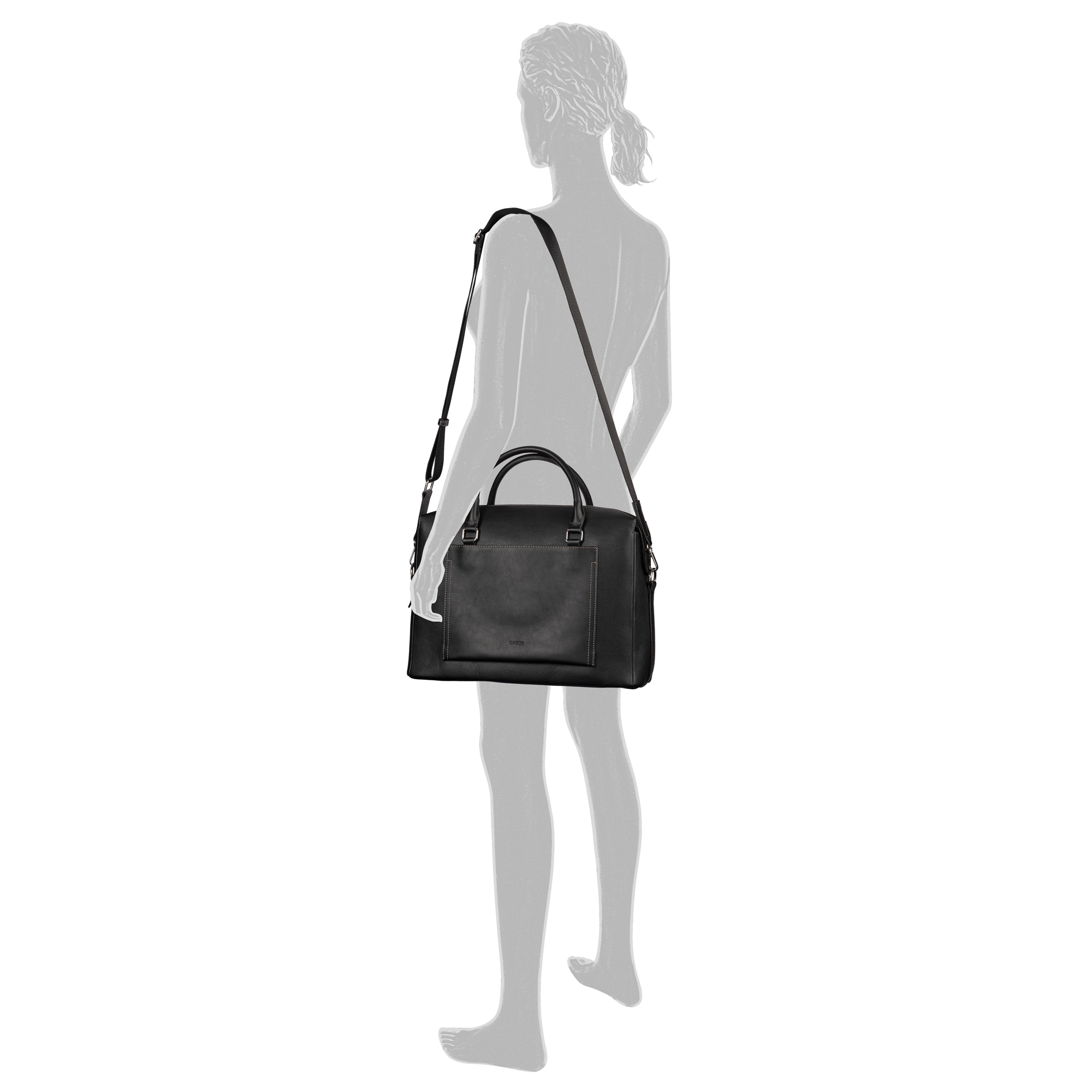 Gabor Mallette »Emine« Sacoche pour ordinateur portable pour femme avec inscription logo