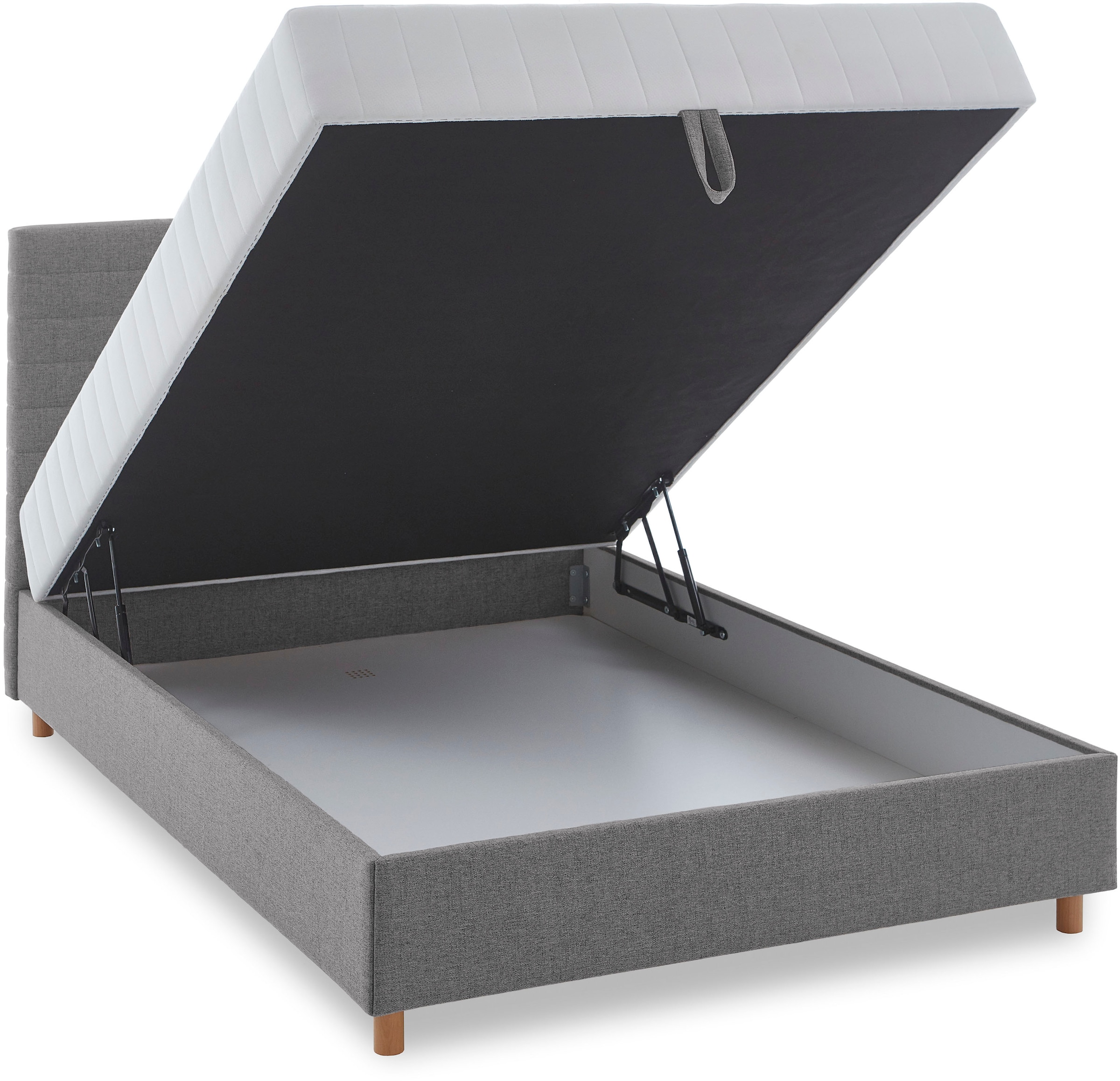 ATLANTIC home collection Stauraumbett »Josie« mit Taschen-Federkernmatratze und Bettkasten