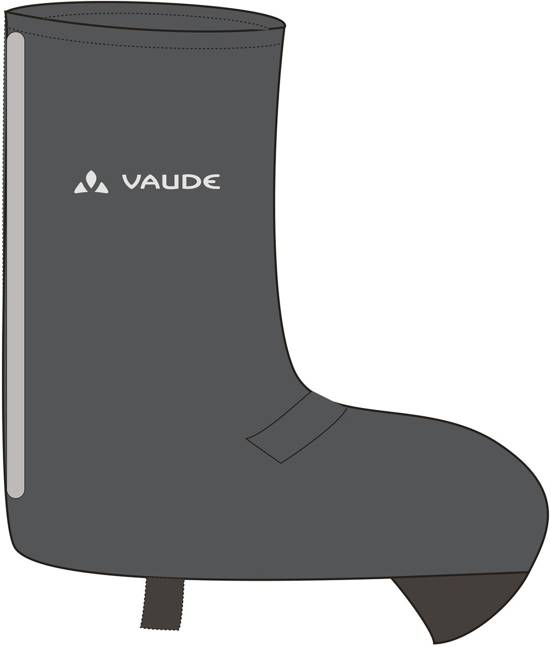 VAUDE Fahrrad-Überschuh »BIKE GAITER SHORT« mit reflektierenden Elementen, wasserabweisend