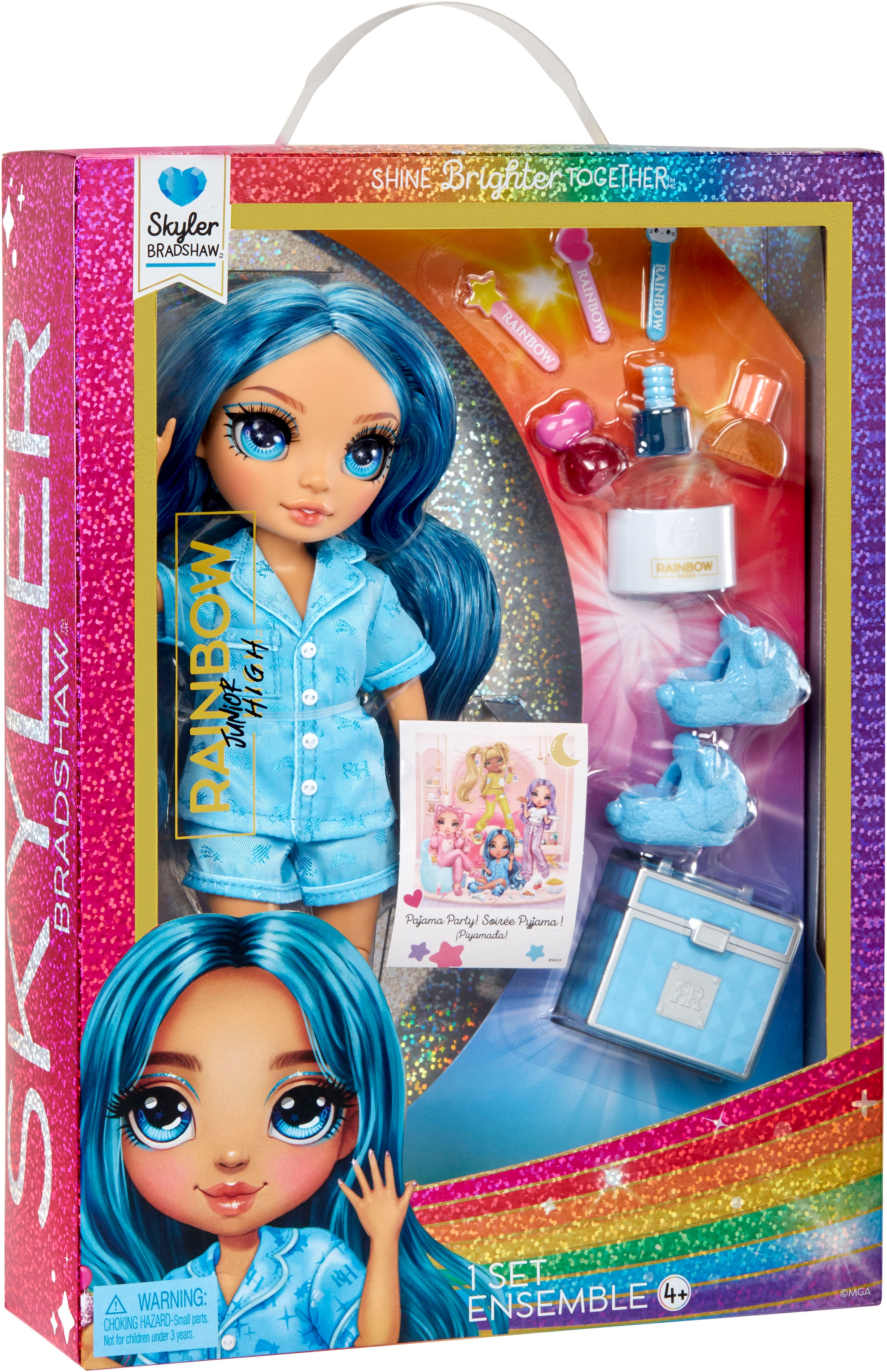 RAINBOW HIGH Poupée à habiller »Junior High PJ Party Fashion Doll Skyler (Blue)«