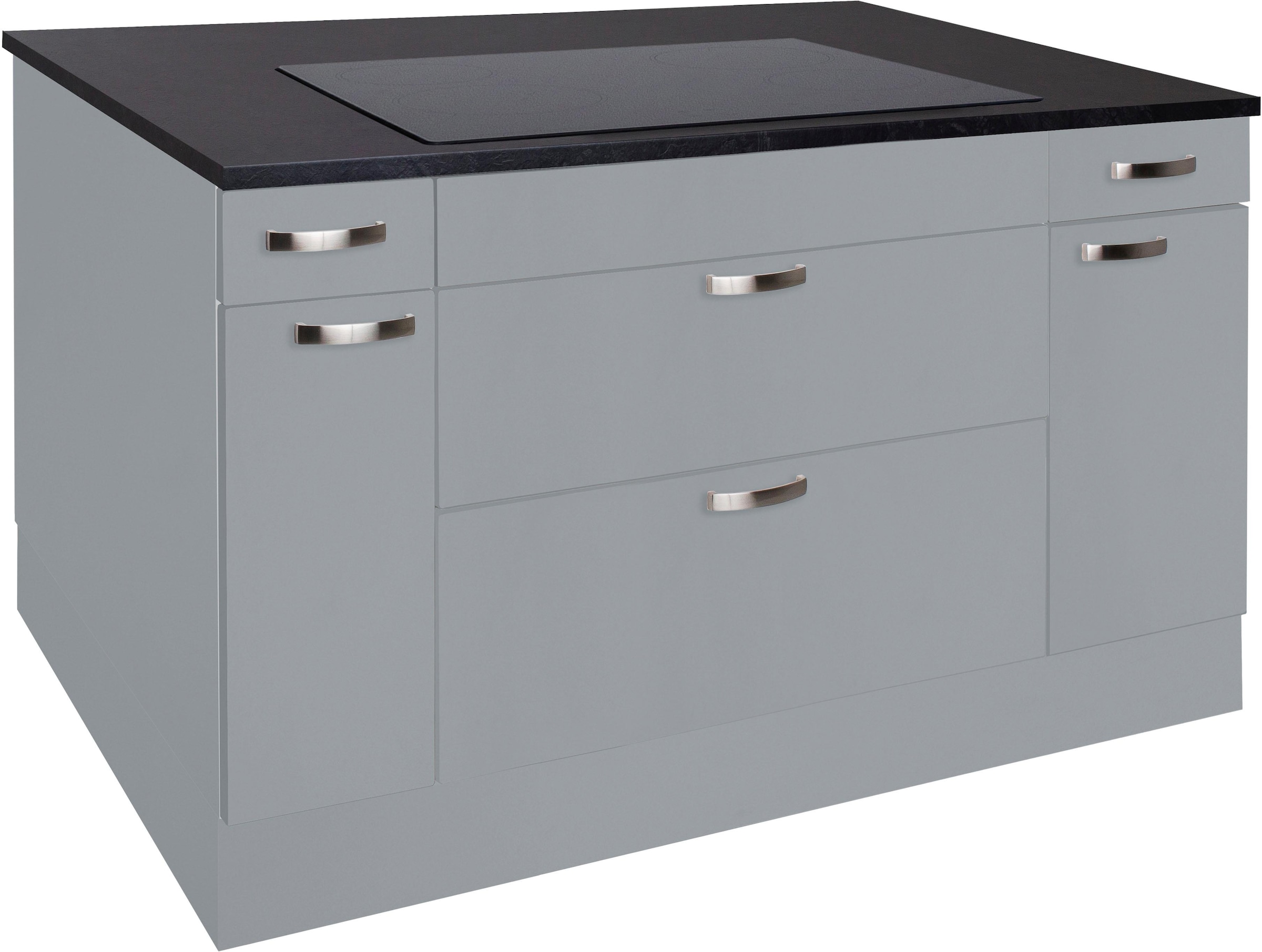 KOCHSTATION Kücheninsel »KS-Cara« mit Vollauszügen und Soft-Close-Funktion,  Stellbreite 150 x 95 cm