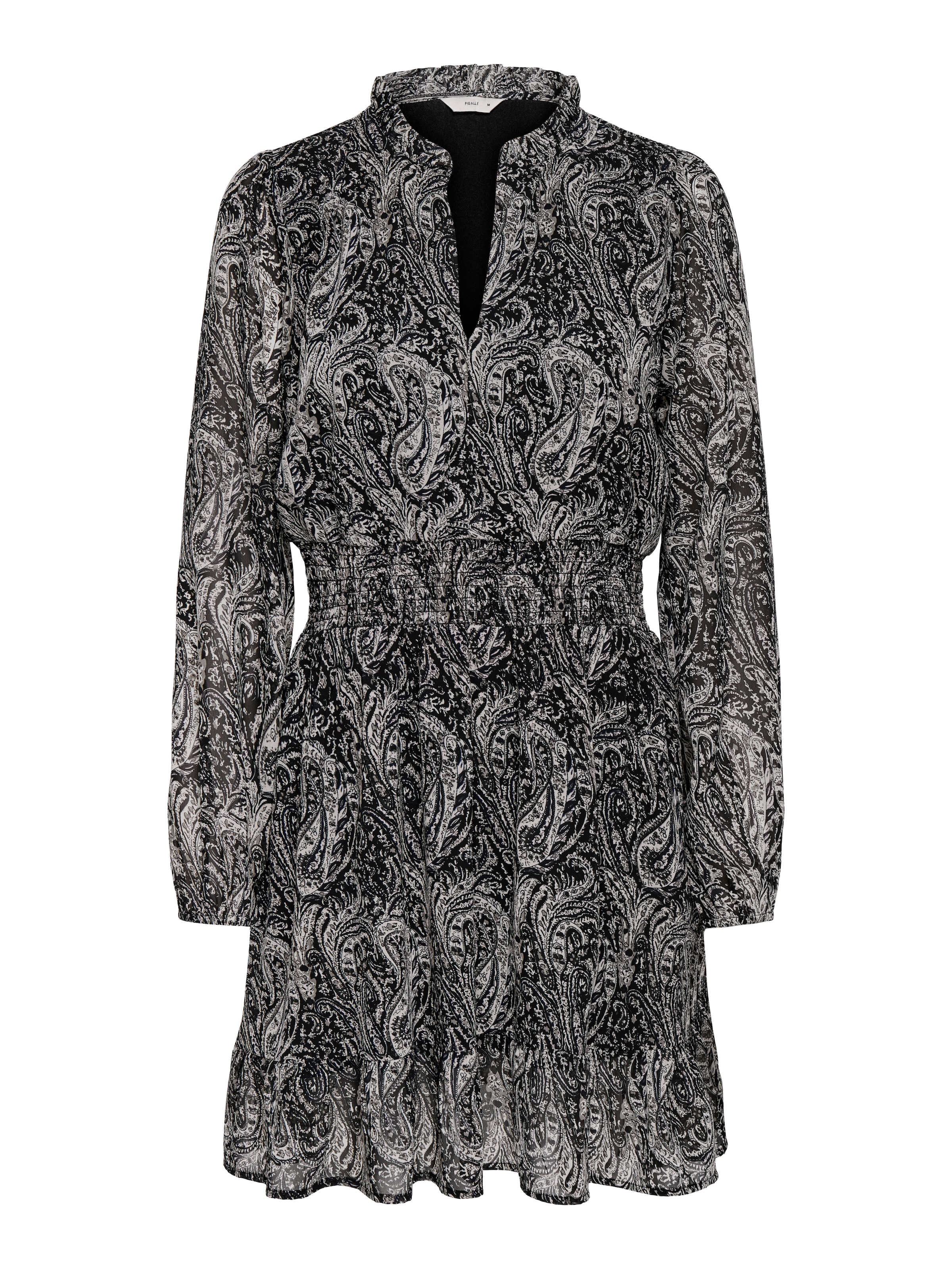 ONLY Robe en mousseline de soie »ONLCAROLINE L/S SHORT DRESS WVN NOOS« Polyester