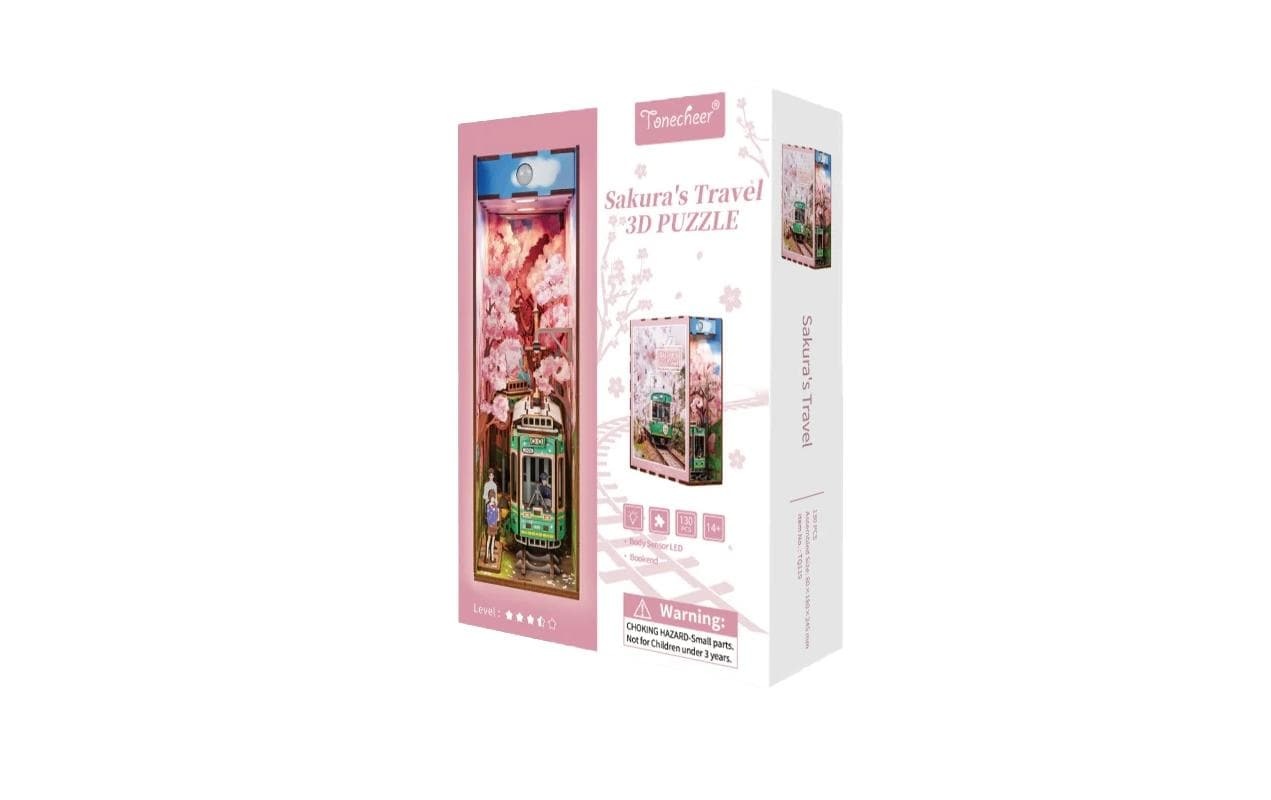   Modellbausatz »Tonecheer Book Nook Sakura's Travel« 130 Stk. tlg.