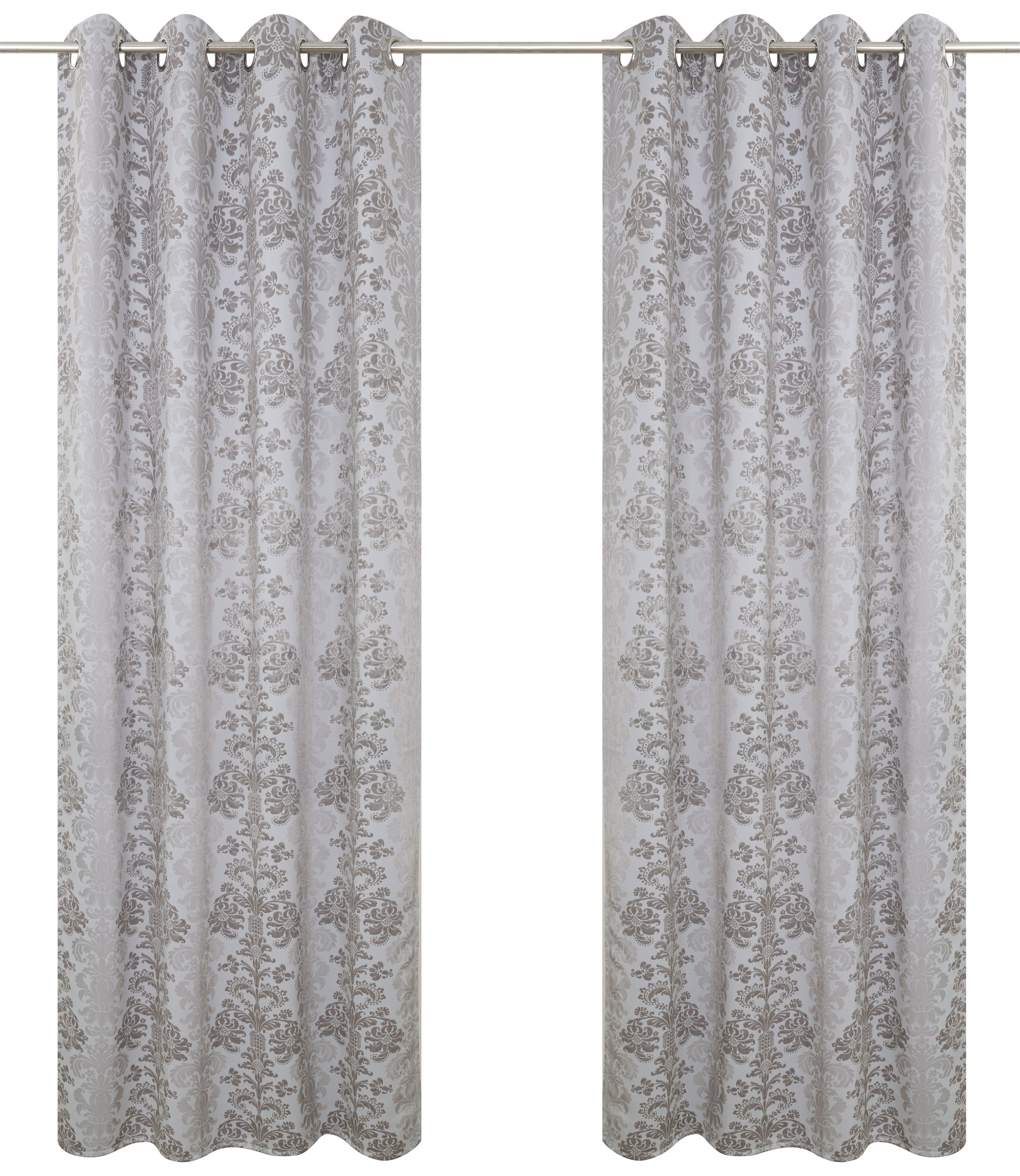 GOODproduct Rideau occultant »Mannfred« Œillet 1 cuis tlg. opaque, motif baroque, facile d'entretien, suspension à œillets