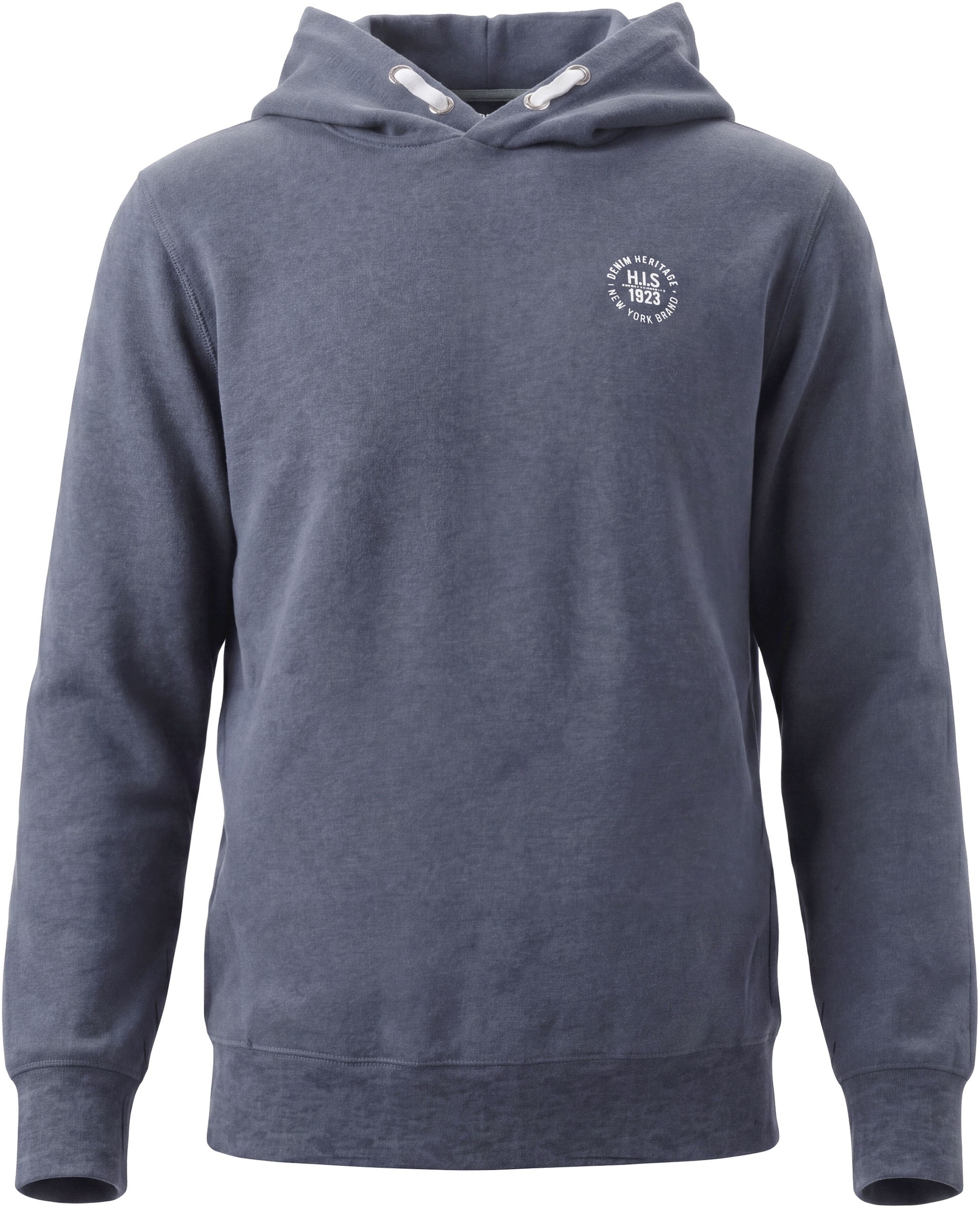H.I.S Kapuzensweatshirt »mit Badge in melierter Ware für Jungen«, Für TEENS. Hoodie mit kleinem Badge
