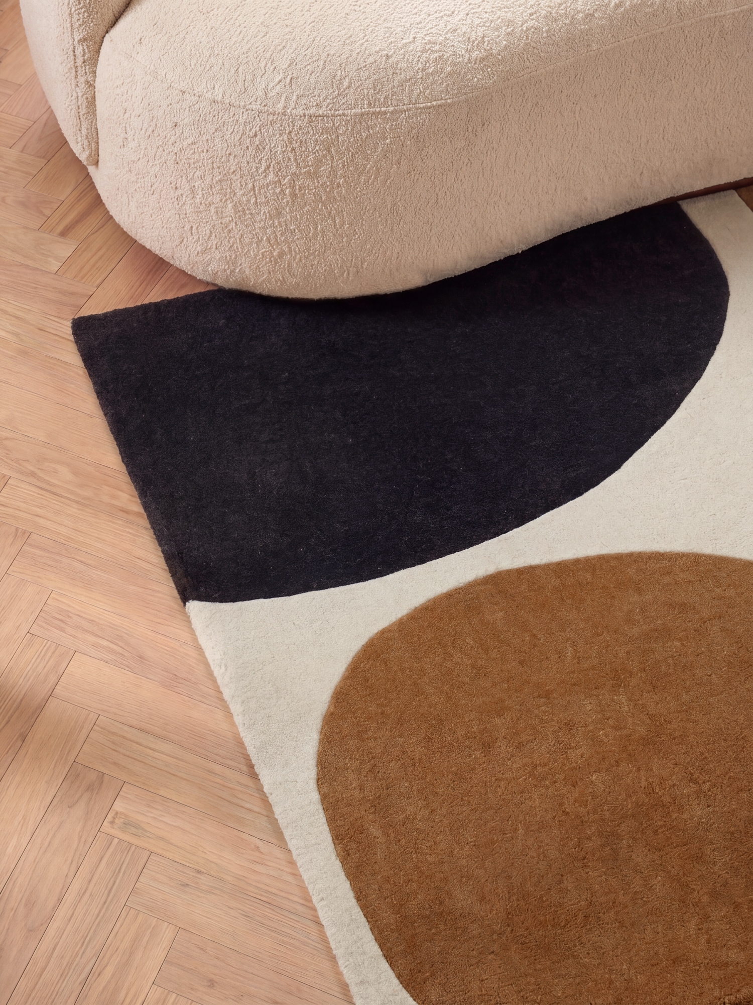 Villeroy & Boch Wollteppich »Ruvia« rechteckig 17 mm Höhe Wolle, Natur,Handgemacht, Abstrakt, Kurzflor, Wohnzimmer, Schlafzimmer