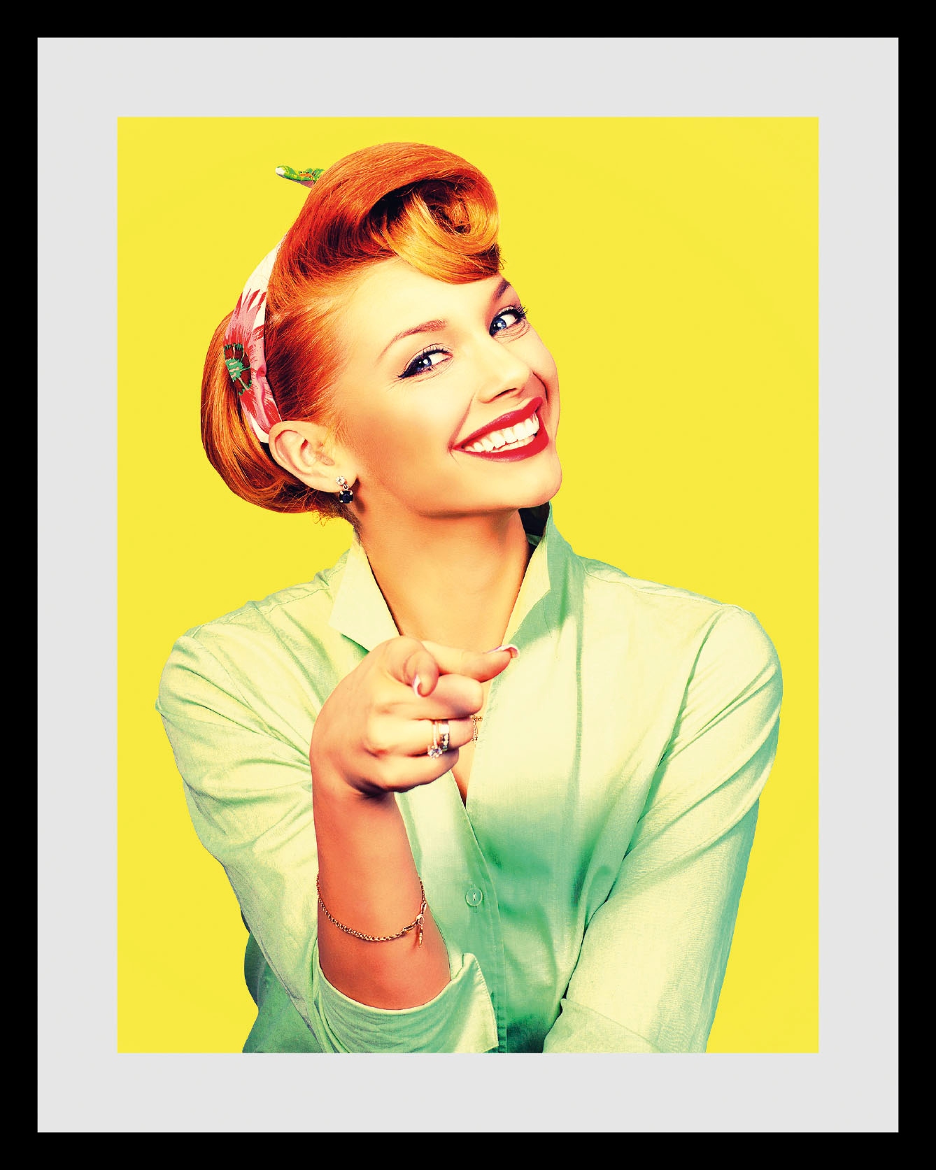 queence Image »You can do it!« 1 cuis tlg. HD Premium Poster-Druck inkl. Holzrahmen