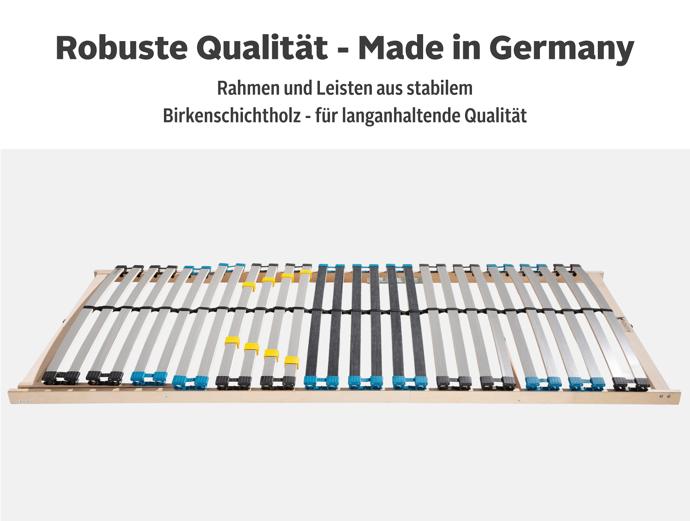 Älgdröm Sommier à lattes »Lattenrost Glomma NV, 90x200, 140x200 cm und weiteren Grössen« Lattenrost für alle Matratzen, & Selbstmontage, langlebig, ergonomisch