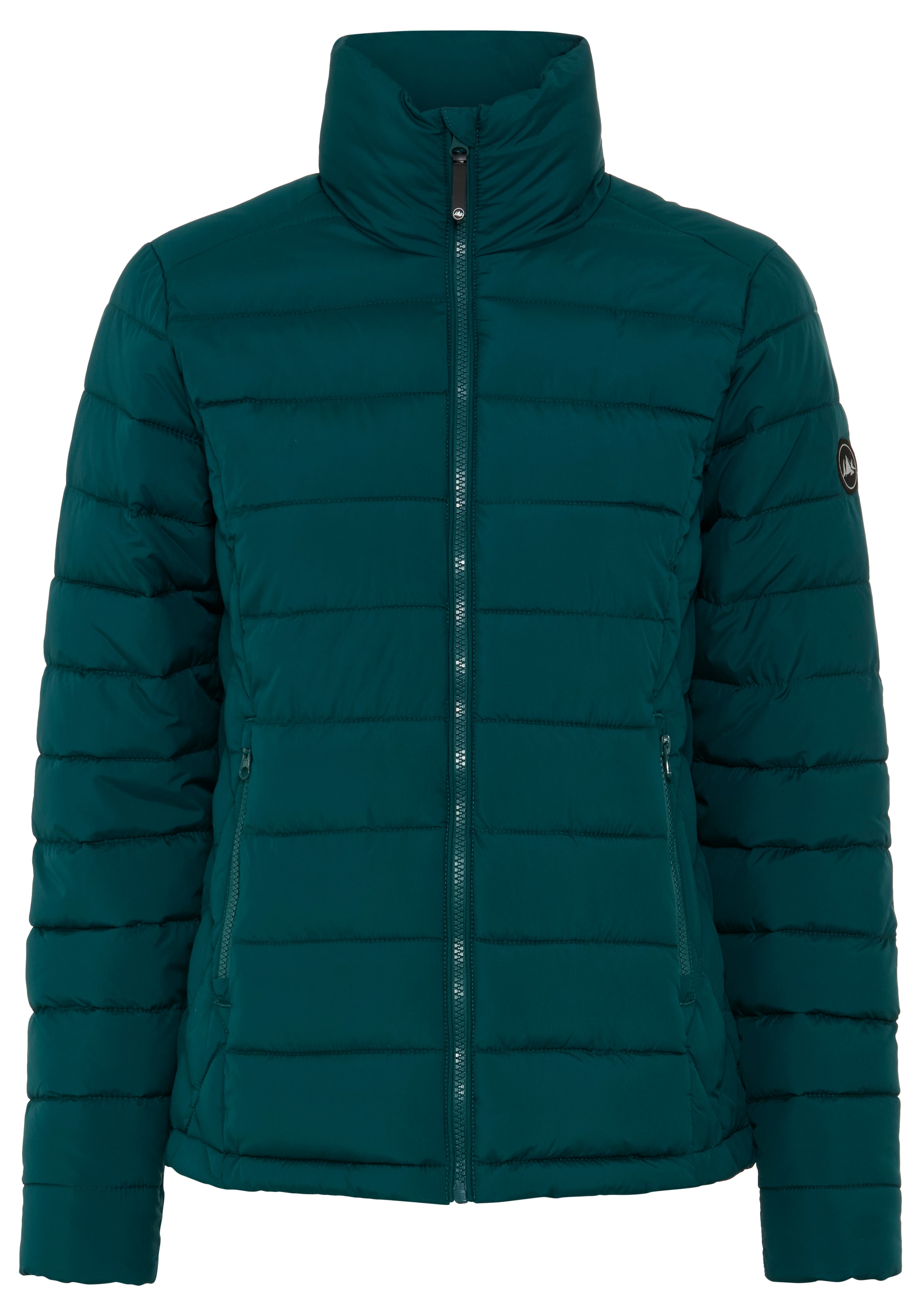 Polarino Veste matelassée veste légère de mi-saison avec empiècement latéral et col montant