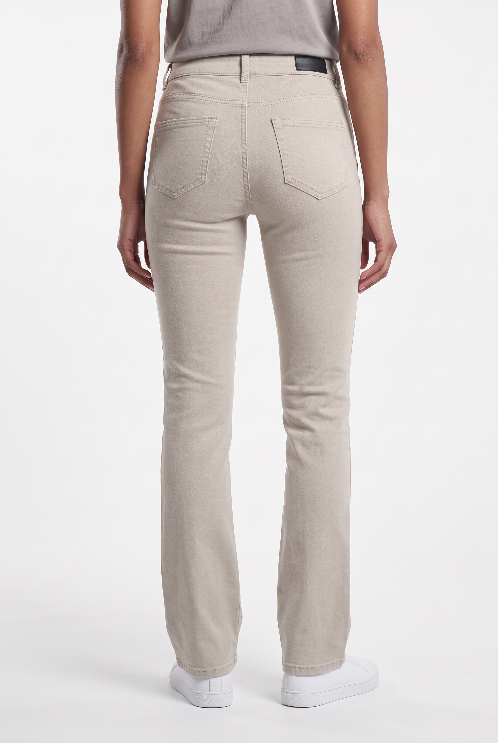 ONLY Pantalon bootcut »ONLBLUSH MID FLARED COLOUR PANT PNT NOOS«  mélange de coton, coupe bootcut