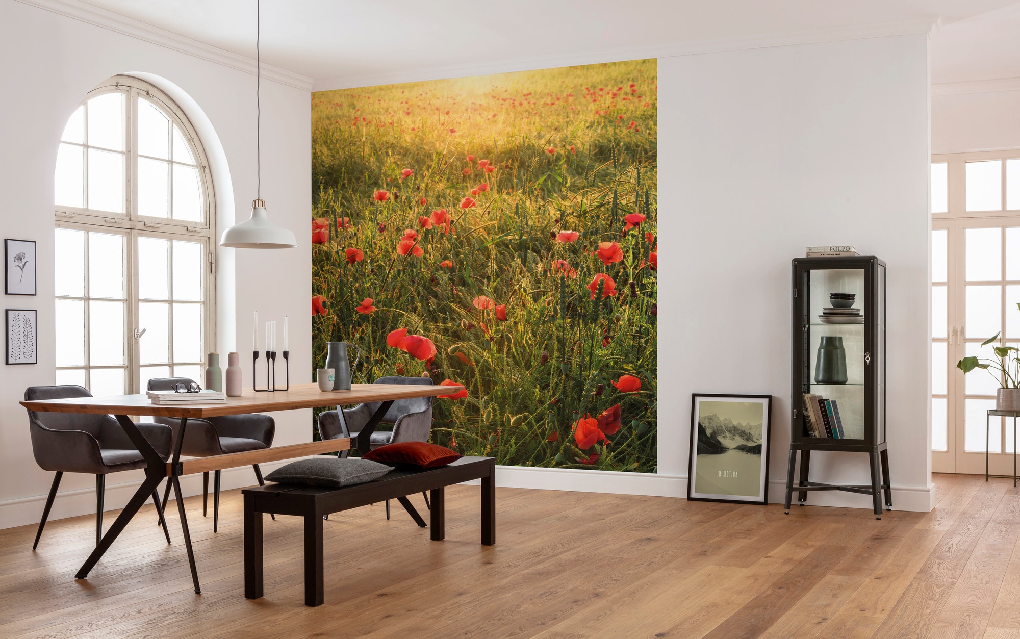 Komar Vliestapete »Digitaldruck Vlies -  Poppy World - Grösse 250 x 280 cm« bedruckt glatt Wohnzimmer, Schlafzimmer