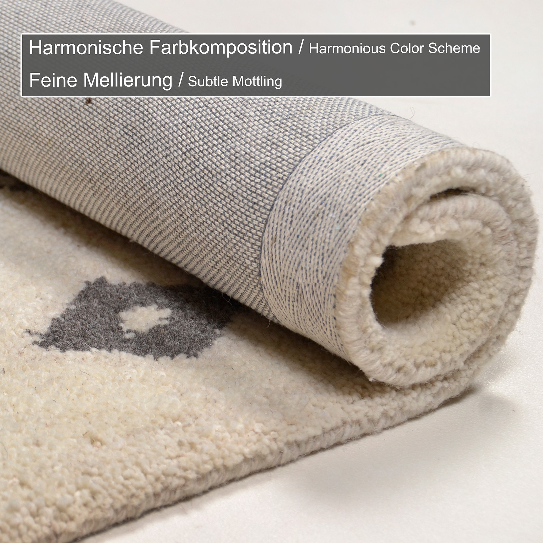 THEKO Tapis en laine »Royal Berber« Rectangulaire 18 mm Höhe Aspect berbère, à motifs, pure laine, avec bordure salon