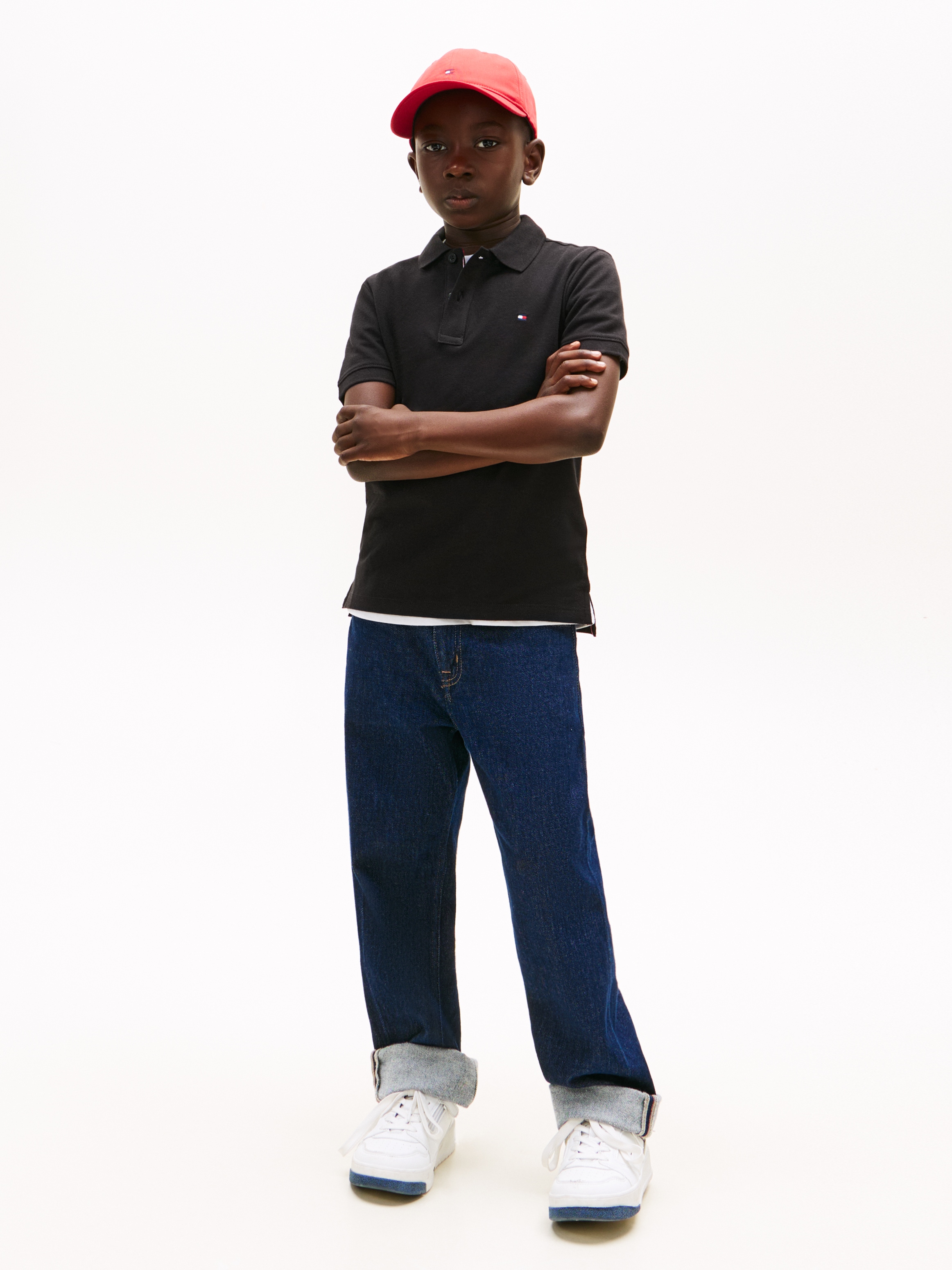 Tommy Hilfiger Polo »FLAG POLO SS« mit Logostickerei