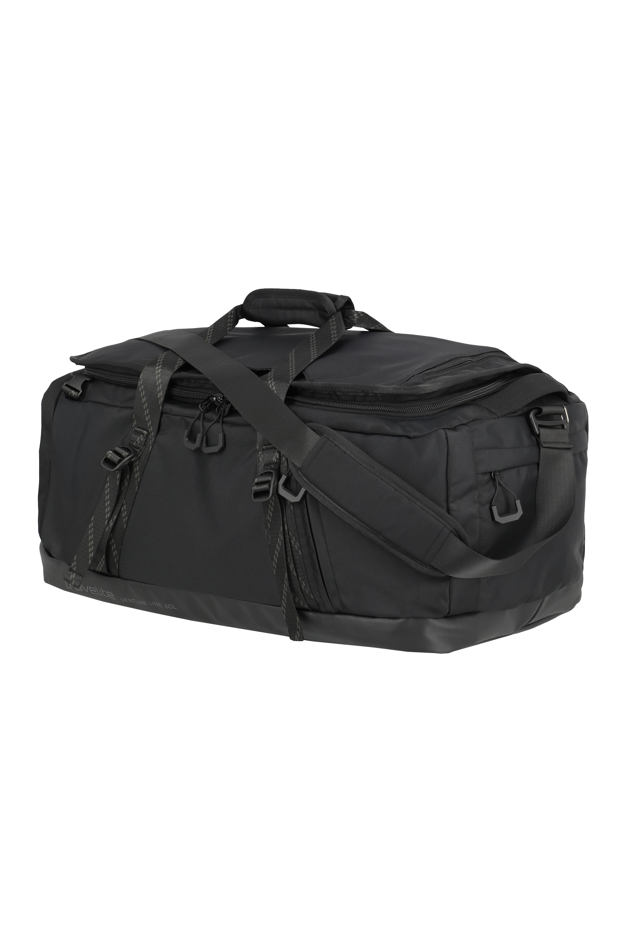 travelite Reisetasche »VENTURE LINE Duffle Bag« aus robustem Nylon mit flexiblen Trageoptionen und Schuhfach
