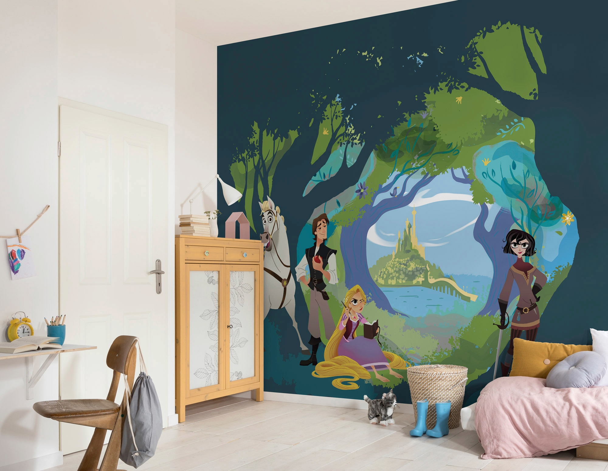 Komar Vliestapete »Digitaldruck Vlies -  Tangled - Grösse 350 x 280 cm« bedruckt glatt Kinderzimmer