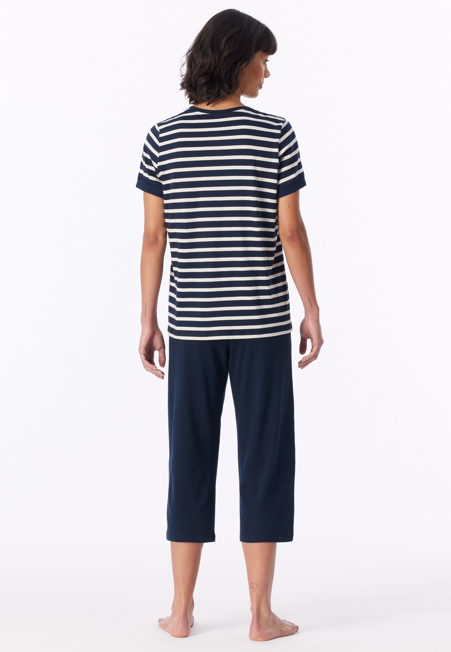 Schiesser »Casual Essentials« 2 pièces,  avec manches retroussées à la mode