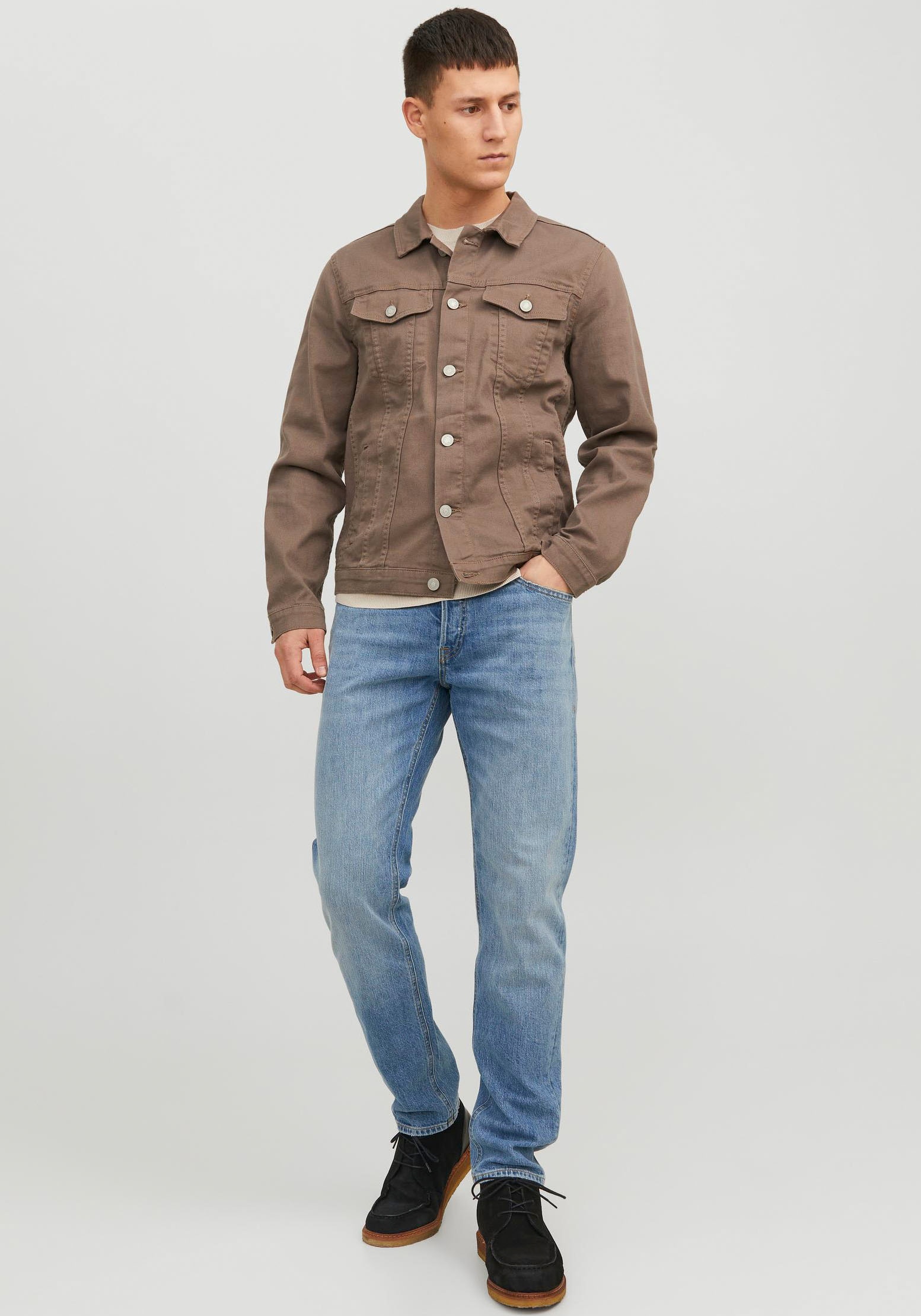 Jack & Jones Jeans taille basse »JJIMIKE JJORIGINAL CJ SN« mit Five-Pocket-Design