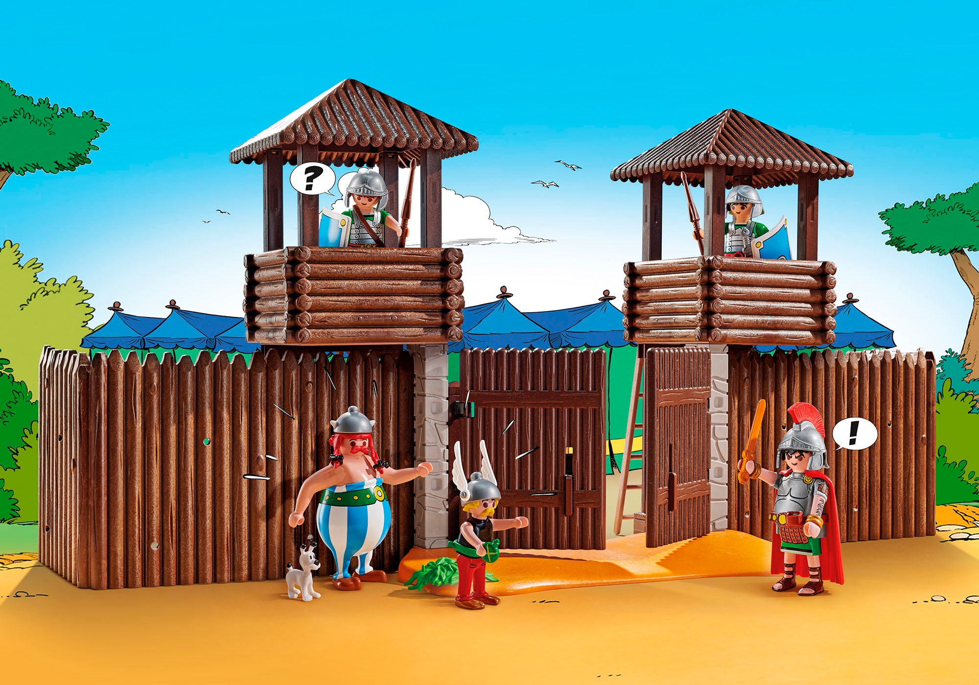 Playmobil® Konstruktions-Spielset »Römerlager (71542), Asterix« Made in Europe