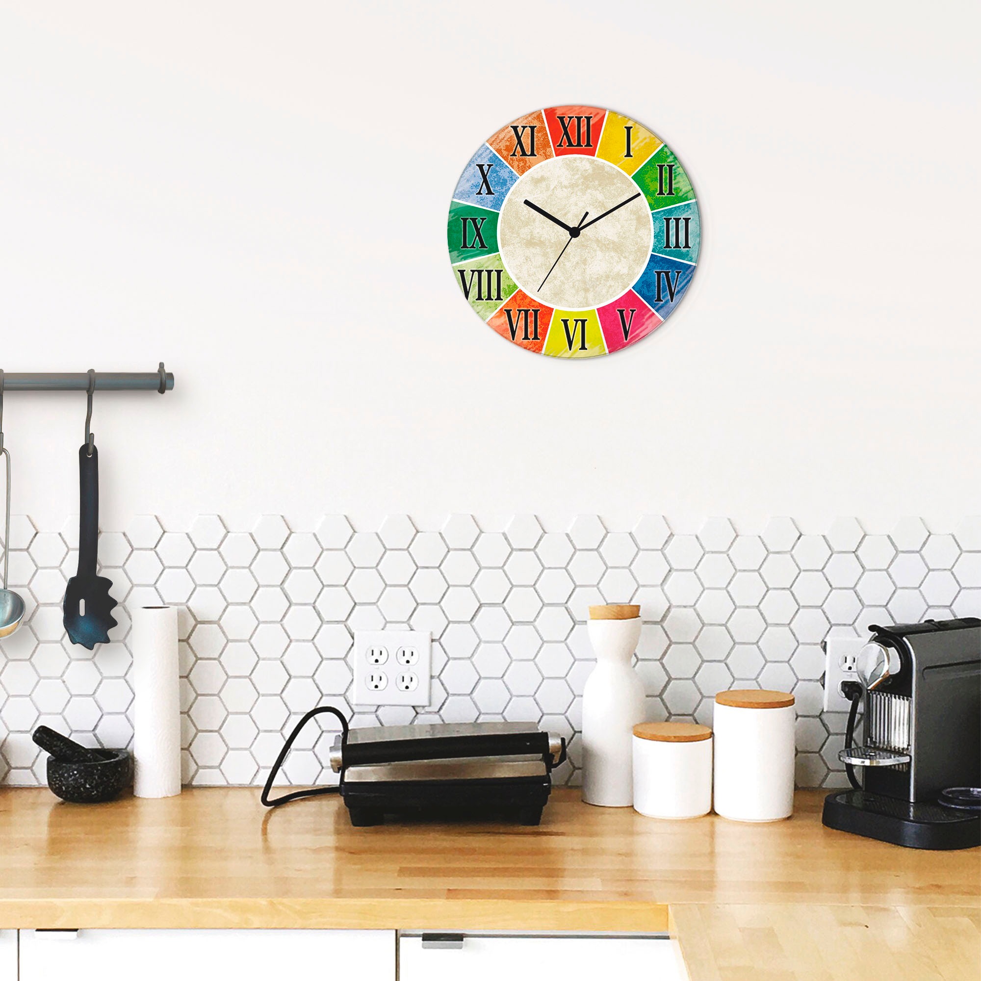 Artland Horloge murale »Römische Ziffern« wahlweise mit Quarz- oder Funkuhrwerk, lautlos ohne Tickgeräusche