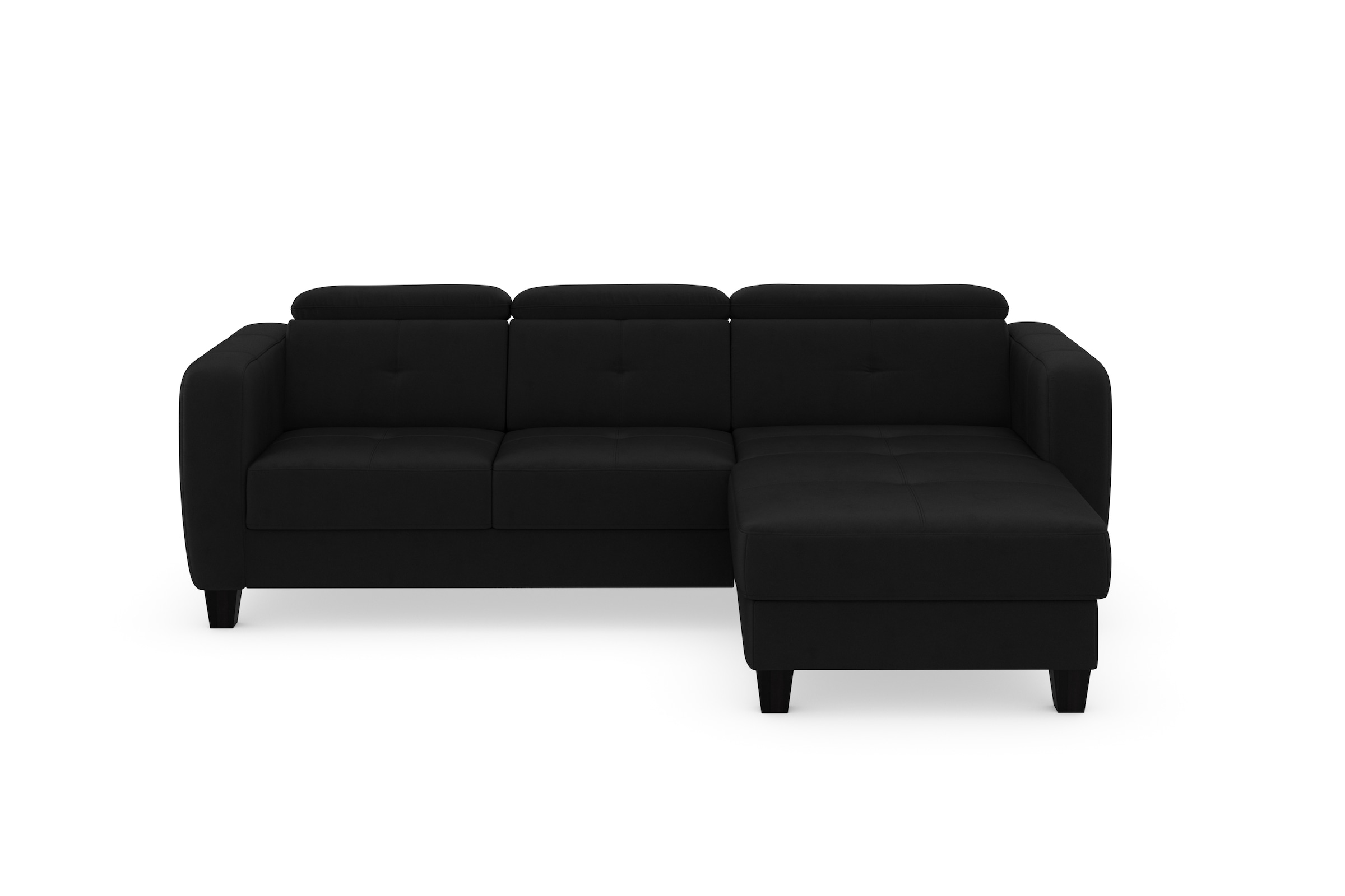 sit&more Ecksofa »Belluci L-Form« inklusive Federkern, wahlweise mit Bettfunktion und Bettkasten