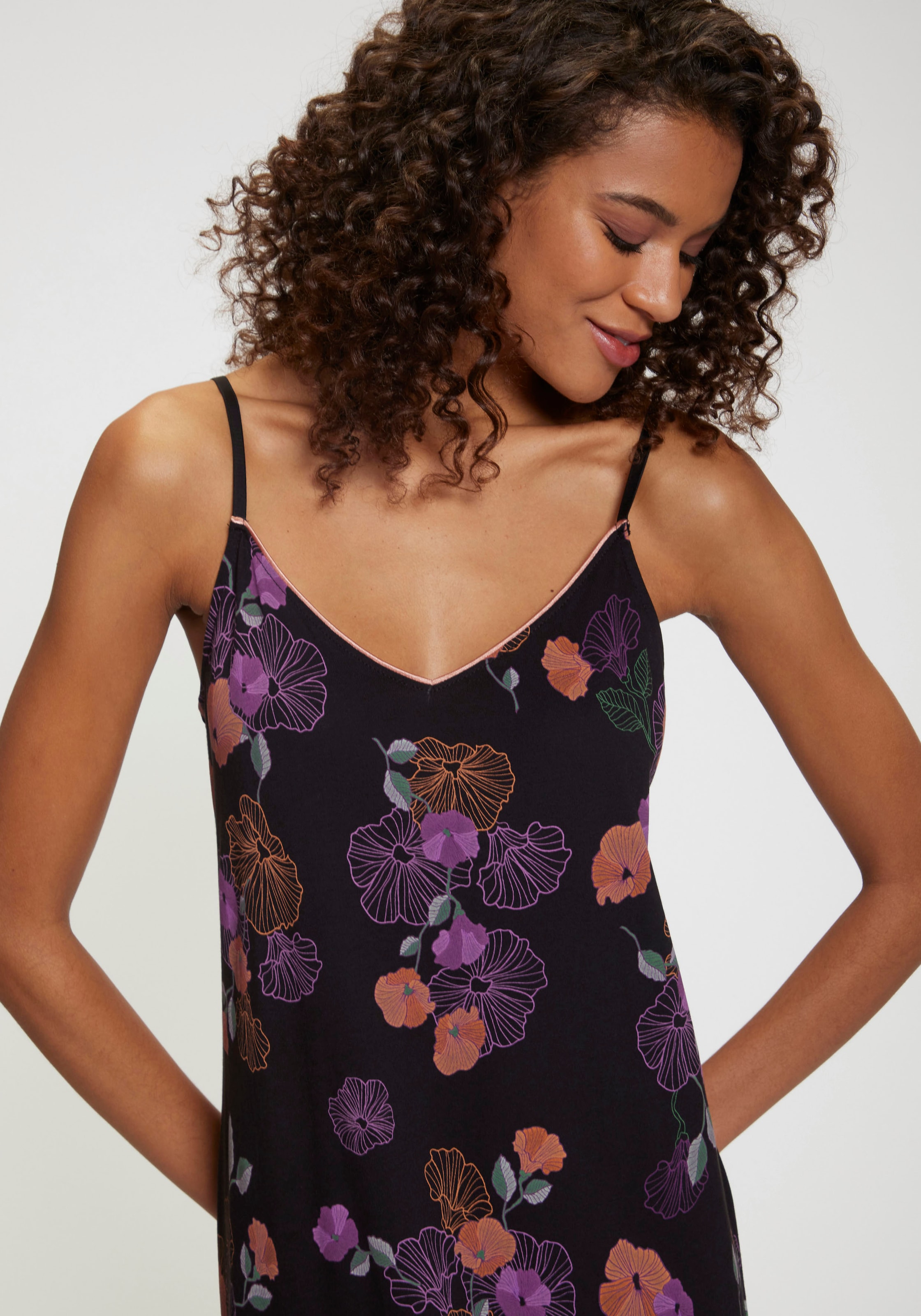 Vivance Dreams Negligé mit Blumen-Druck