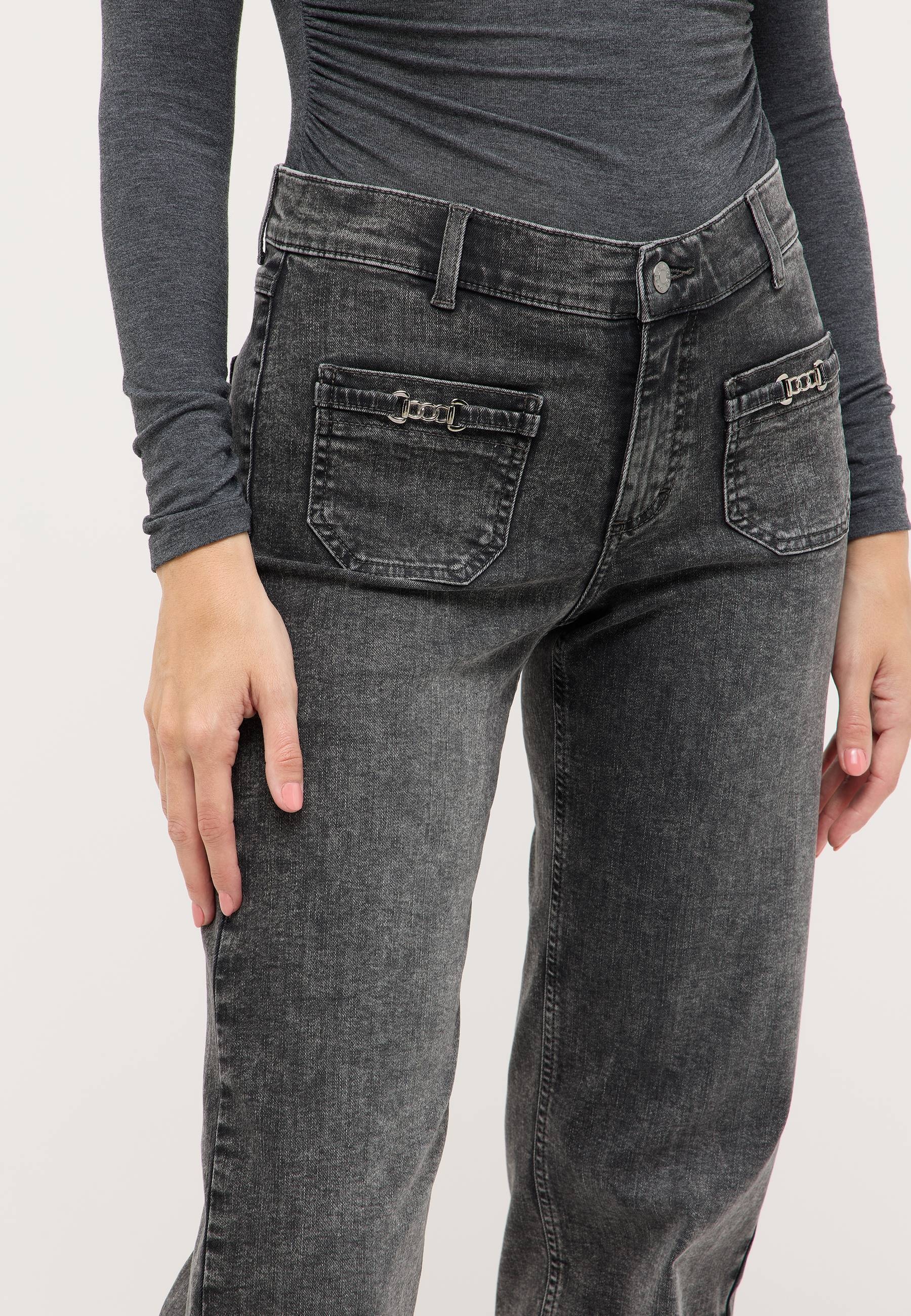 ANGELS Jeans Relax-fit »LIZ SMART BUCKLE« mit kleinen Schmuckelementen