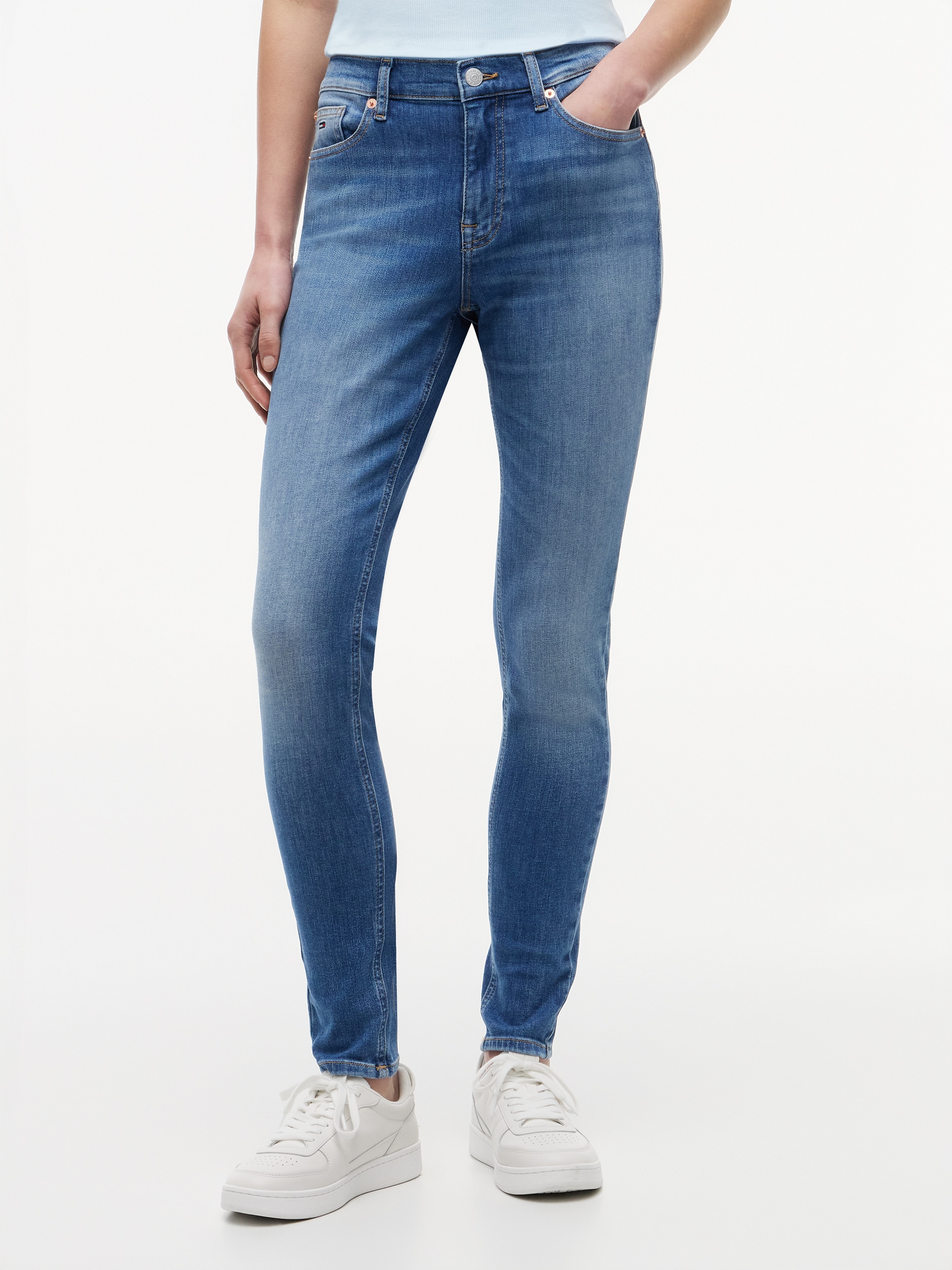 Tommy Jeans Skinny-fit-Jeans »NORA MR SKNY« Baumwollmischung, skinny fit