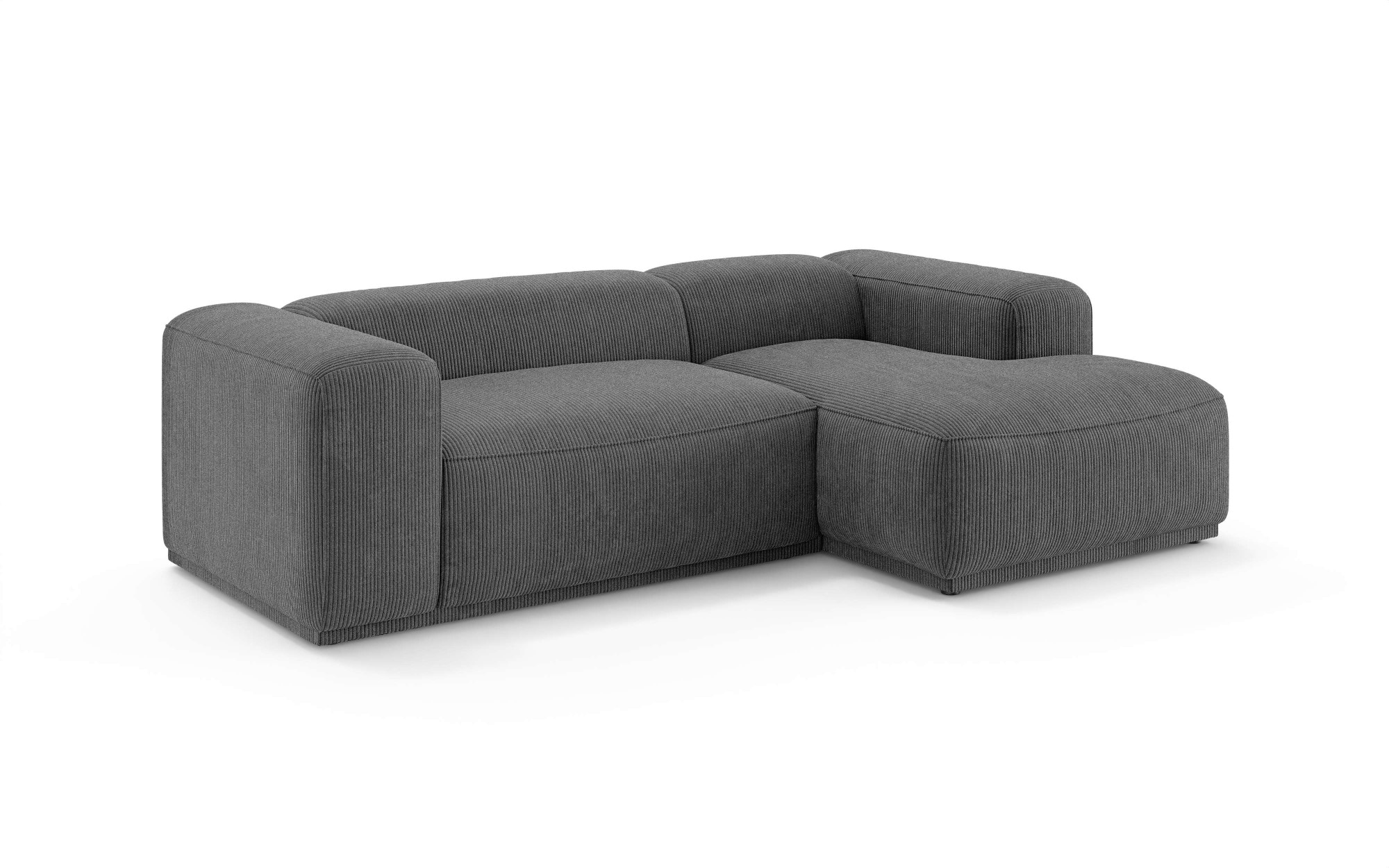 s.Oliver Canapé d'angle »EMMERIK Designersofa, L-Form mit Wellenfederung, B/T/H: 260/155/73 cm« hoher Sitzkomfort, gemütlich und modern, auch in Cord