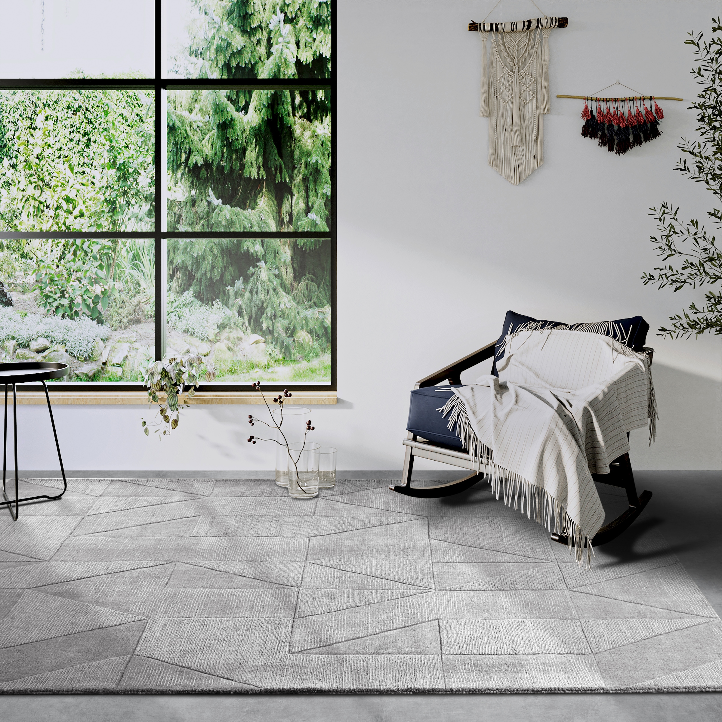 Villeroy & Boch Wollteppich »Ursule« rechteckig 10 mm Höhe Läufer, handgewebt, Wolle, Natur, Wohnzimmer, Geometrie, Boho
