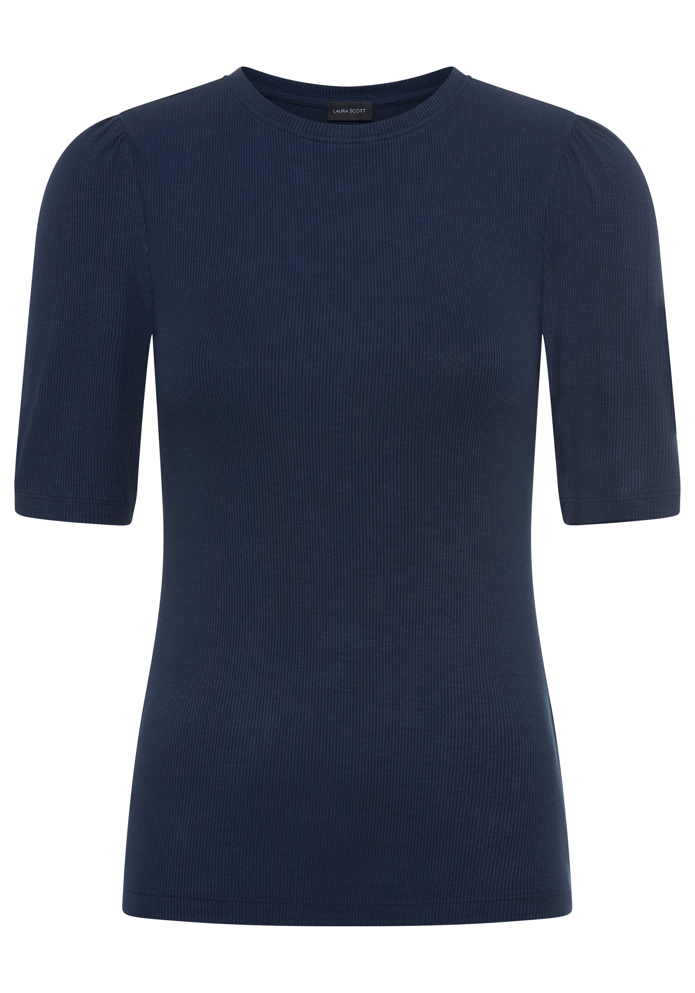 Laura Scott T-Shirt mit Ballon-Ärmel, Halbarm, figurnahe Passform