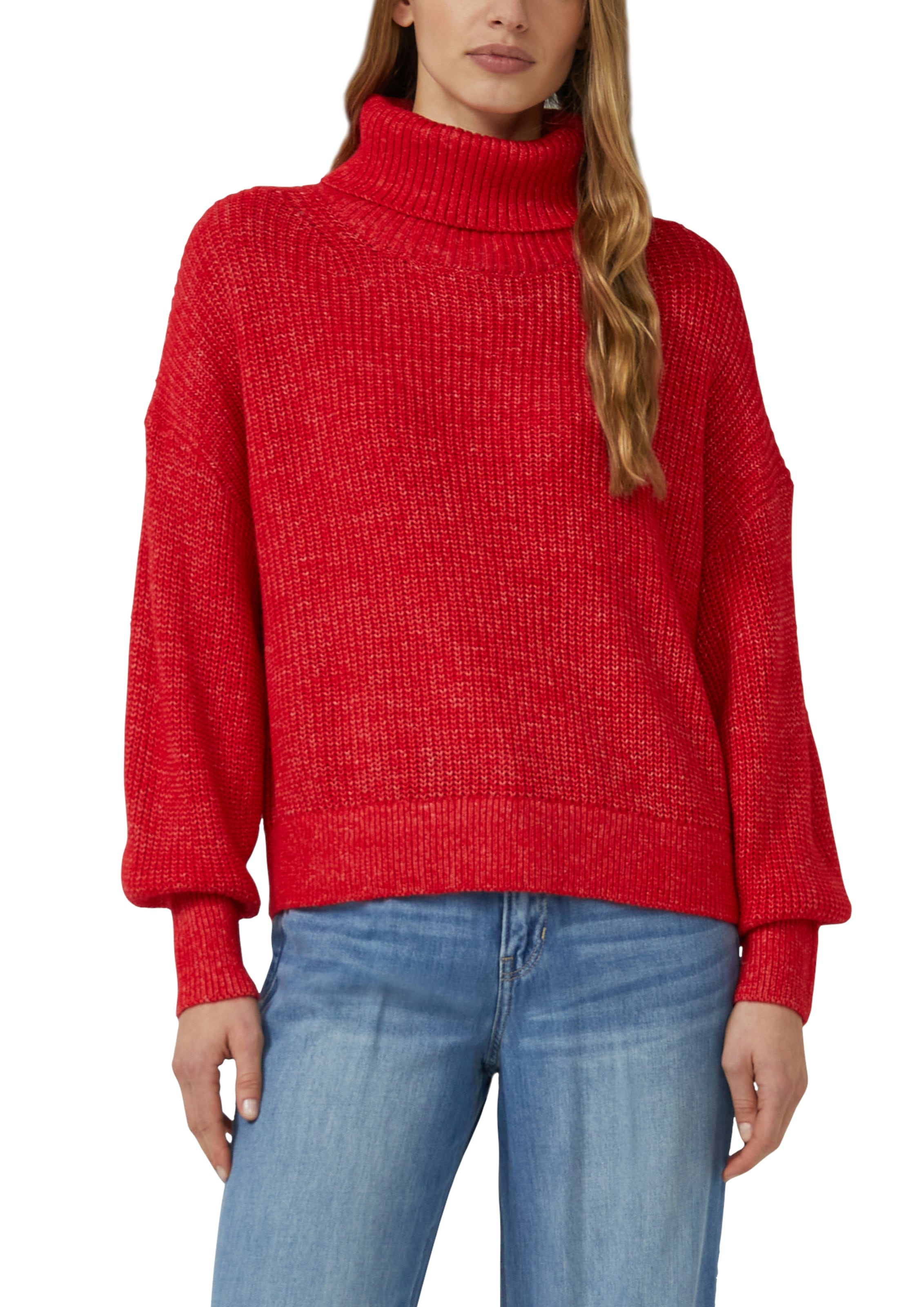 s.Oliver Pull en tricot Oversize, mit weiten Ärmeln und Rollkragen
