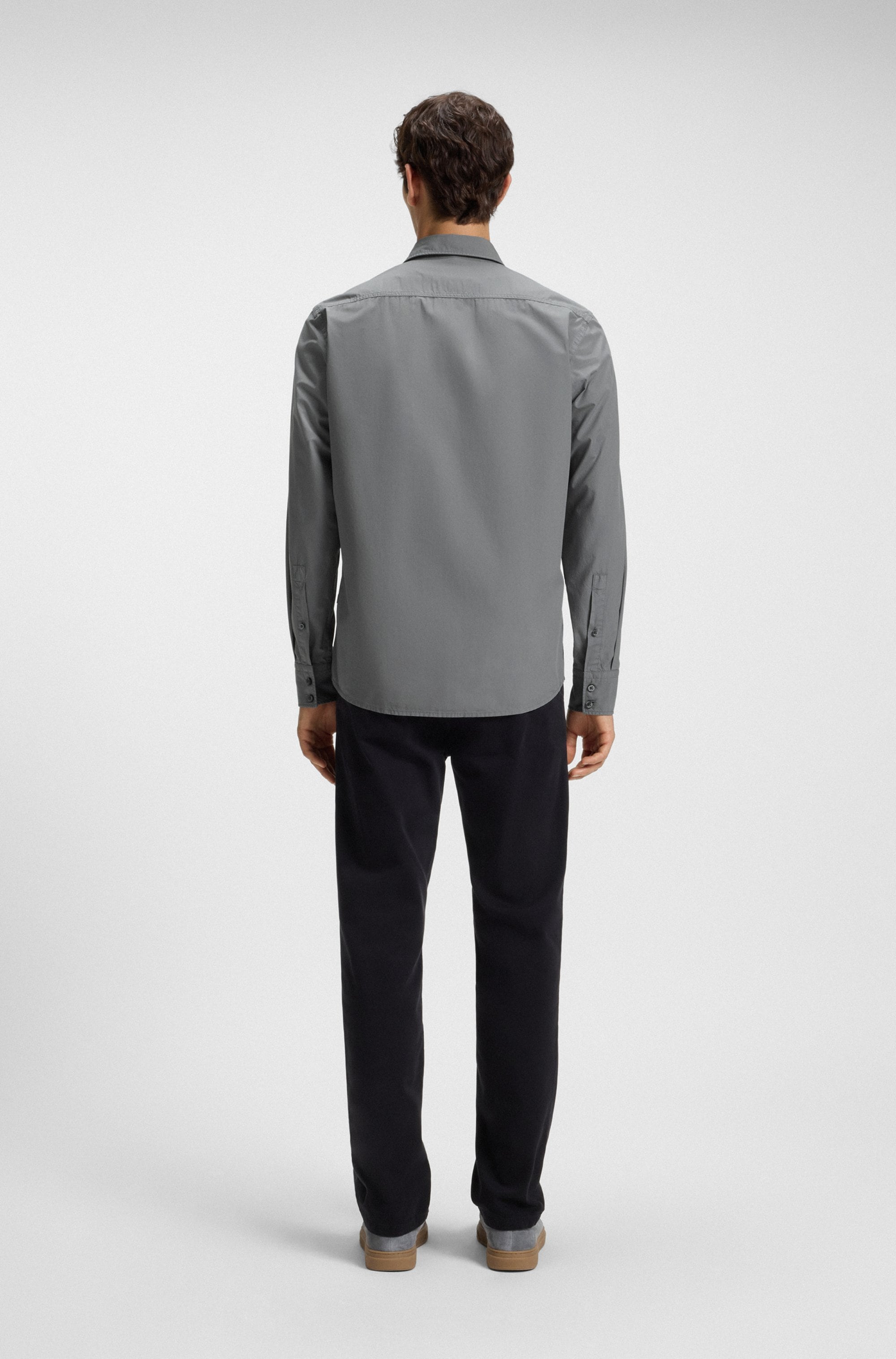 BOSS ORANGE Chemise à manches longues »Relegant« mit BOSS Stickerei